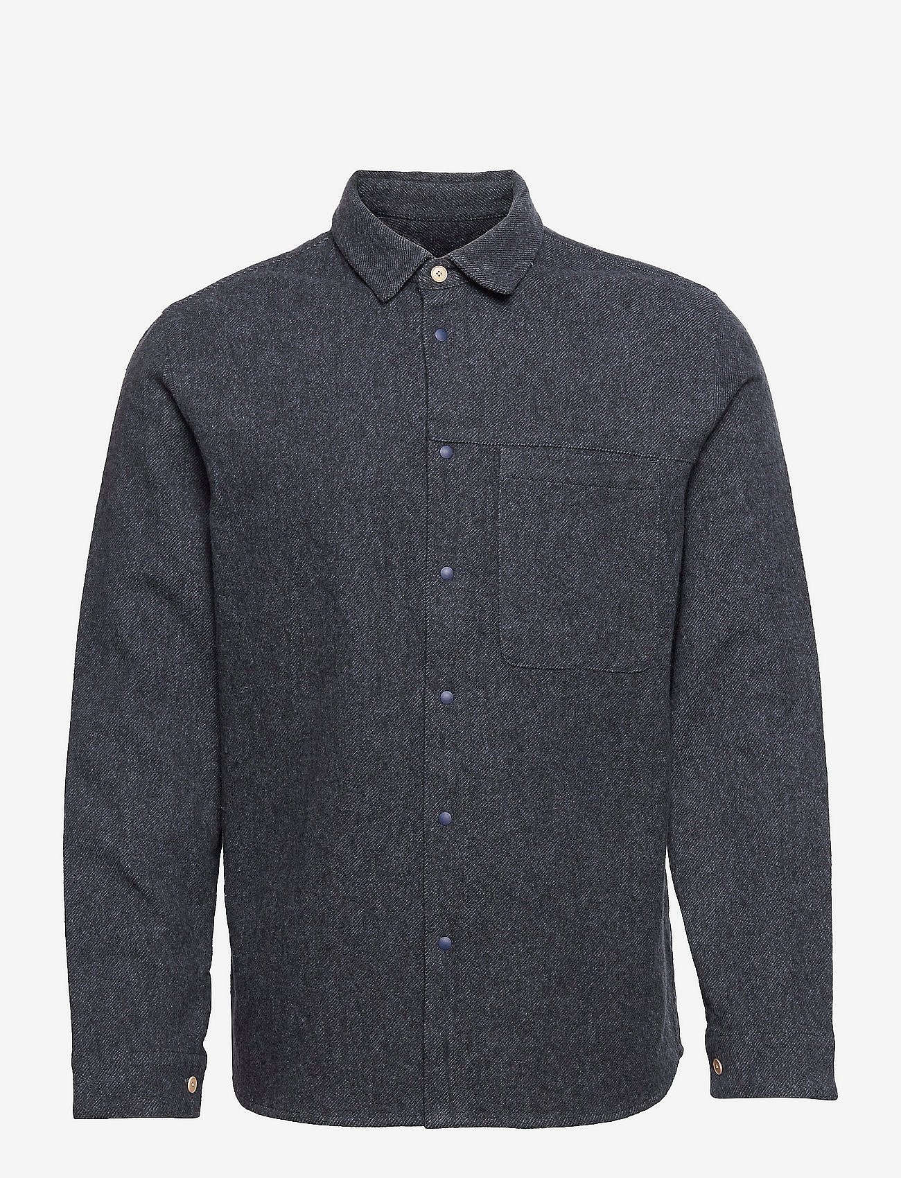CLEAN CUFF SHIRT - BRUSHED BLUE TWILL