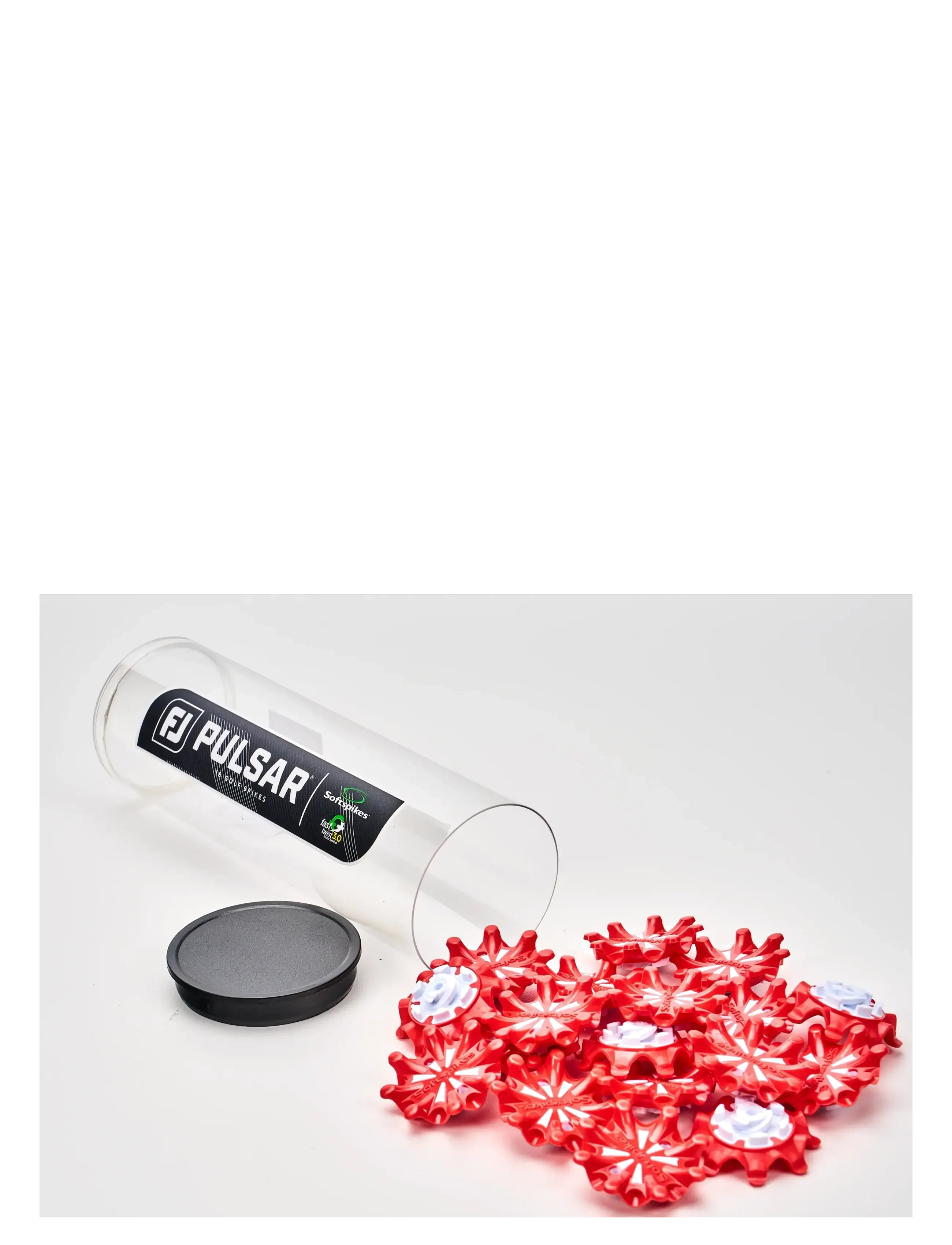 FootJoy Fj X Softspikes Tube, One Size, Red, Sport Golf Equipment > Golf Accessories, Dame
