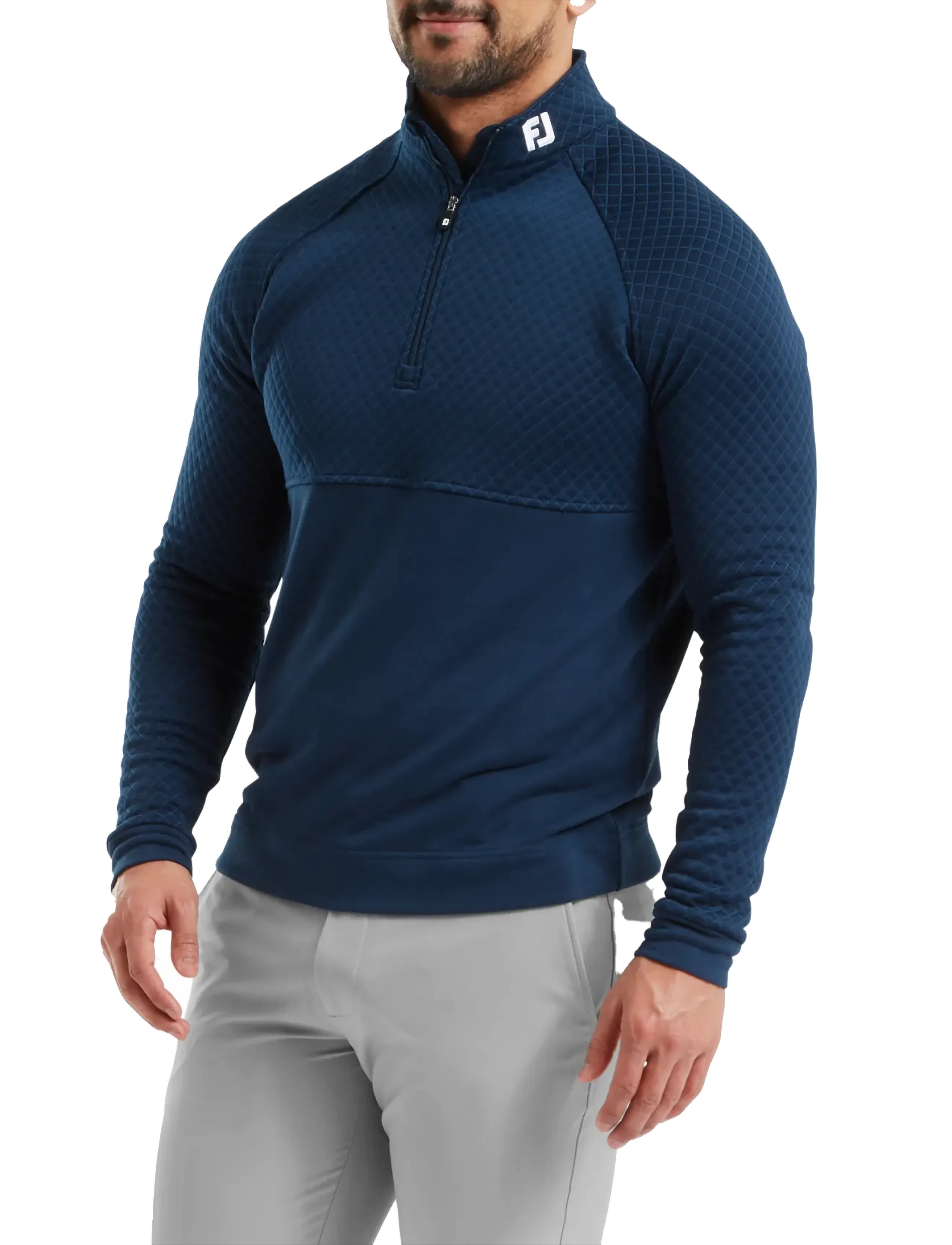 FootJoy Jacquard Thermal Chill-Out, S, Navy, Sport Jackets > Sport Golf Jackets, Herre