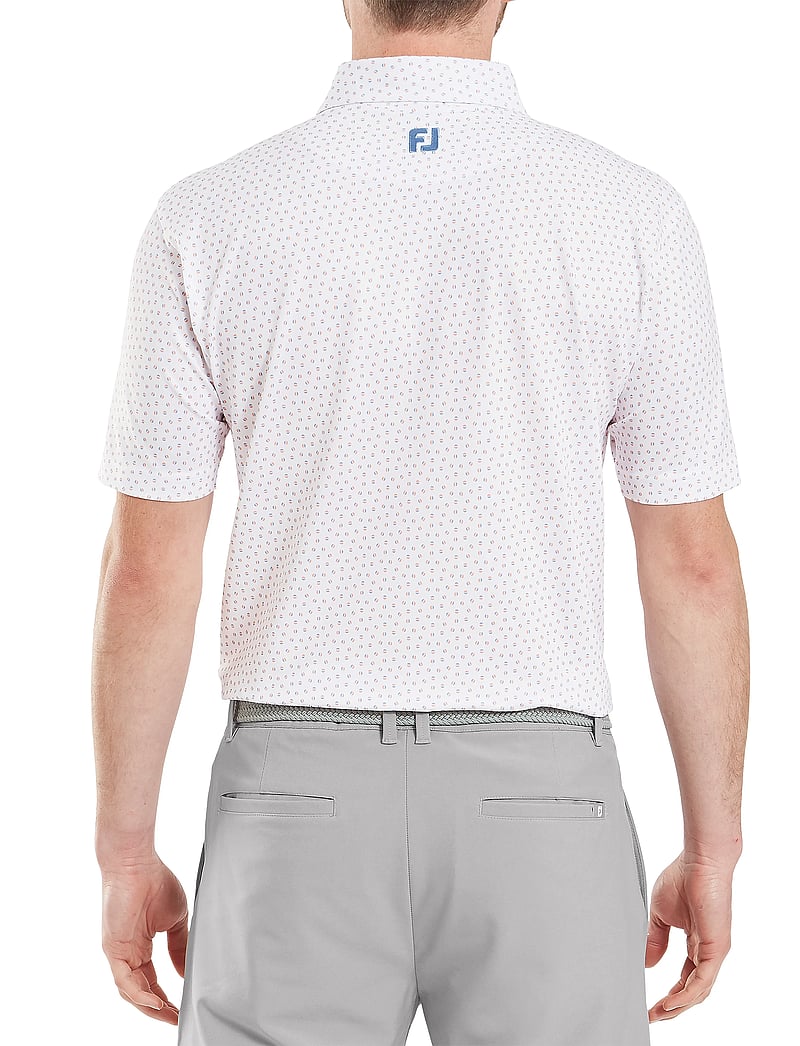 FootJoy - Bounce Print Pique - toppar & t-shirts - white - 3