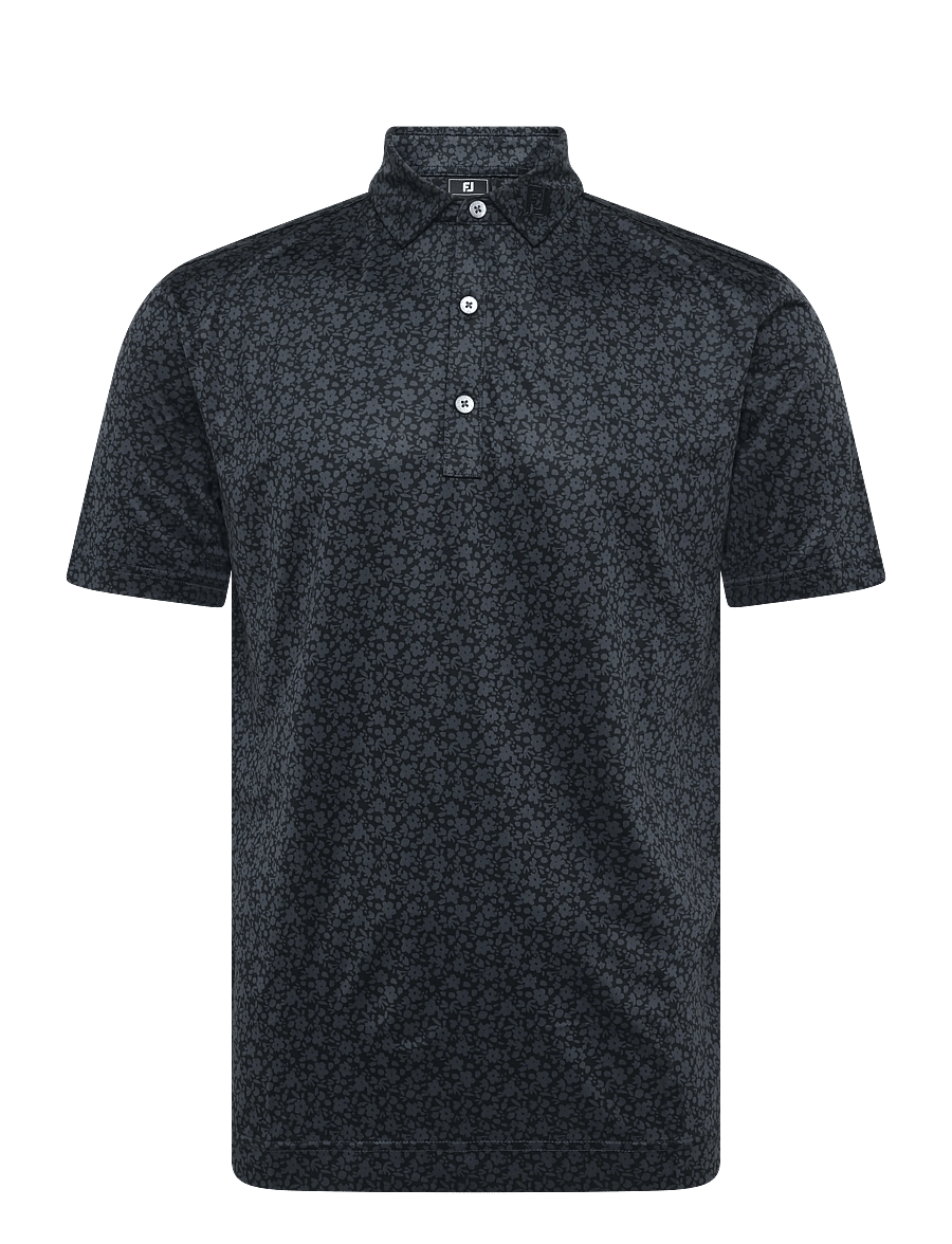 FootJoy - Painted Floral Lisle - toppe & t-shirts - black - 1