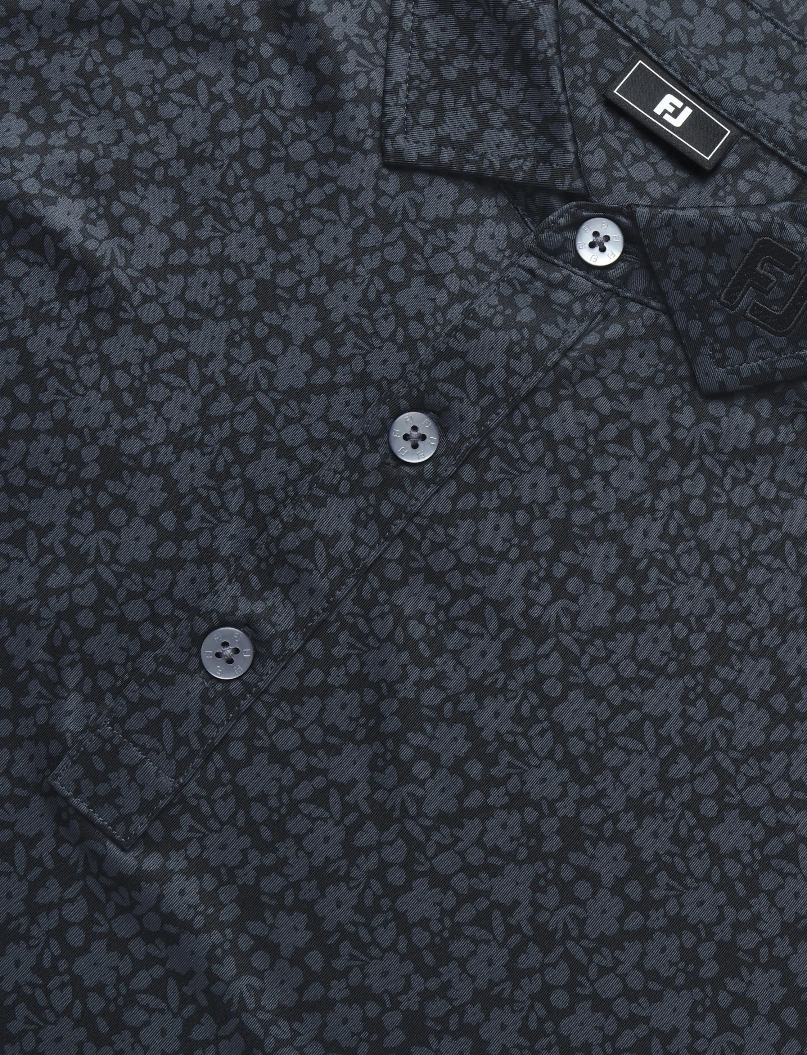 FootJoy - Painted Floral Lisle - kurzärmelig - black - 5