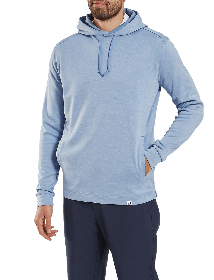 FootJoy - Lightweight Hoodie - overdele - heather blue jay - 0