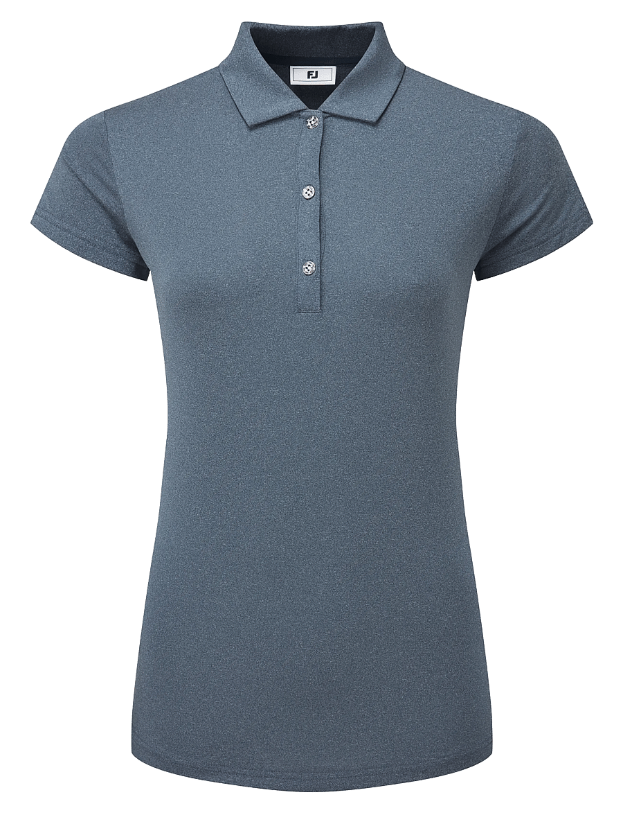 FootJoy - Cap Sleeve Lisle - crop-tops - navy - 1