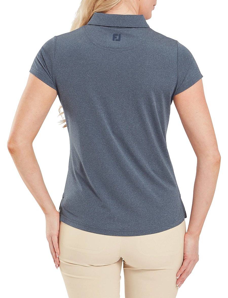 FootJoy - Cap Sleeve Lisle - crop-tops - navy - 3