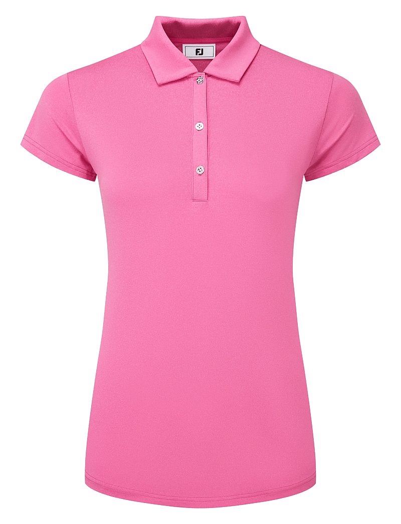 FootJoy - Cap Sleeve Lisle - crop-tops - pink - 0