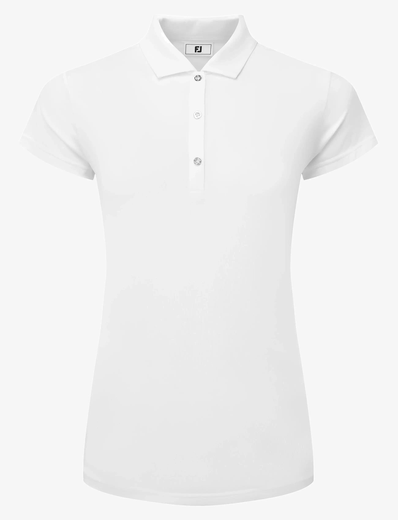 FootJoy - Cap Sleeve Lisle - crop-tops - white - 1