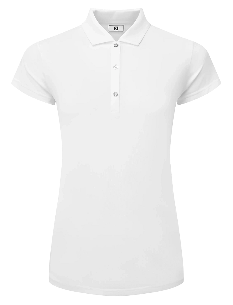 FootJoy - Cap Sleeve Lisle - crop-tops - white - 1