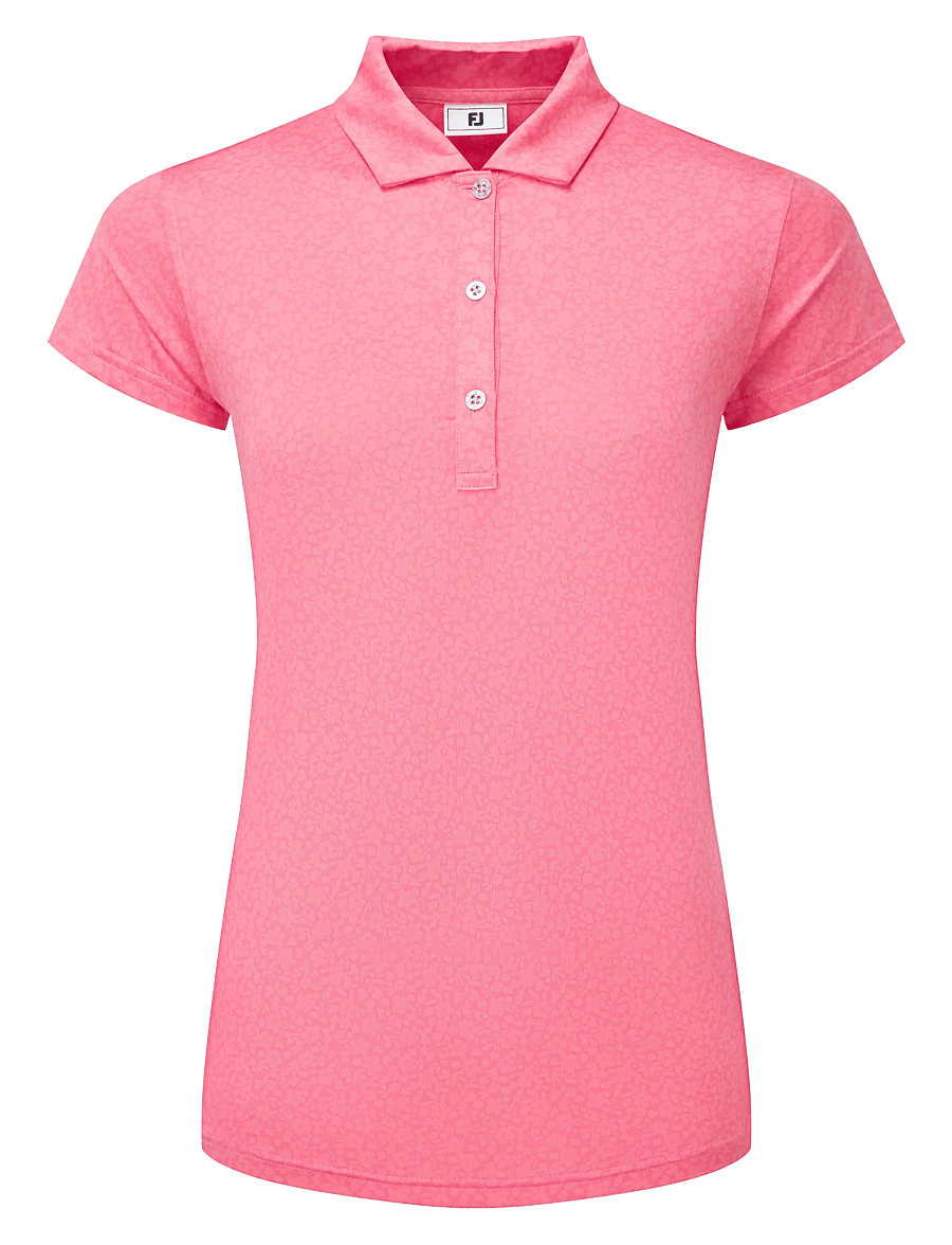 FootJoy - Painted Floral Cap Sleeve Lisle - pink - 1