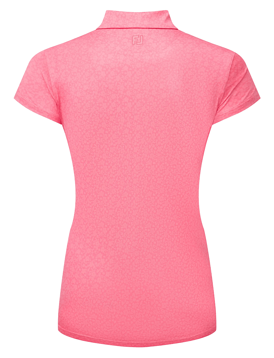 FootJoy - Painted Floral Cap Sleeve Lisle - pink - 2