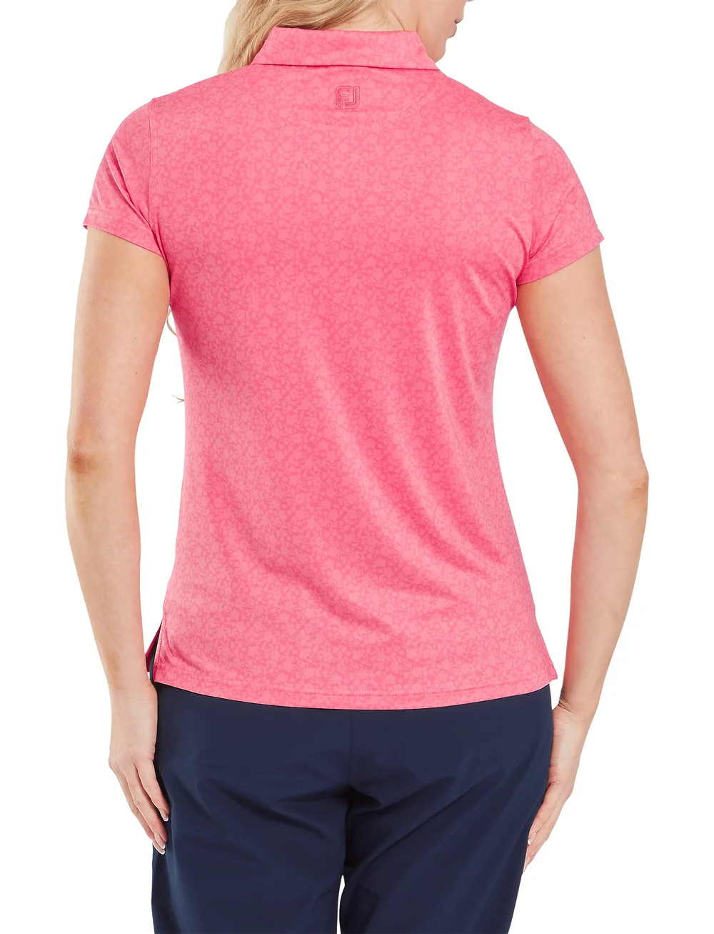 FootJoy - Painted Floral Cap Sleeve Lisle - t-shirts - pink - 3