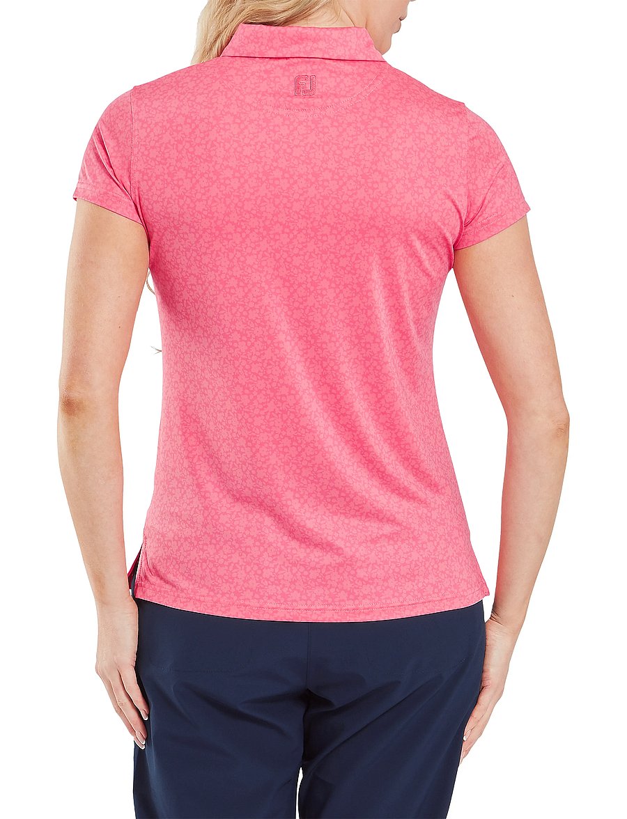 FootJoy - Painted Floral Cap Sleeve Lisle - pink - 3