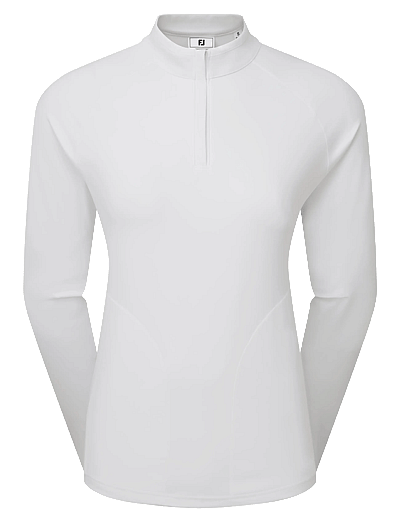 FootJoy Half-Zip Midlayer - Kleidung - WHITE / white