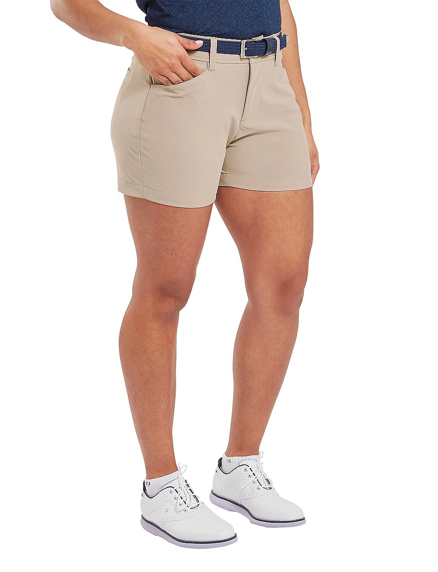 FootJoy - Women's Short - lühikesed golfiipüksid - beige - 0