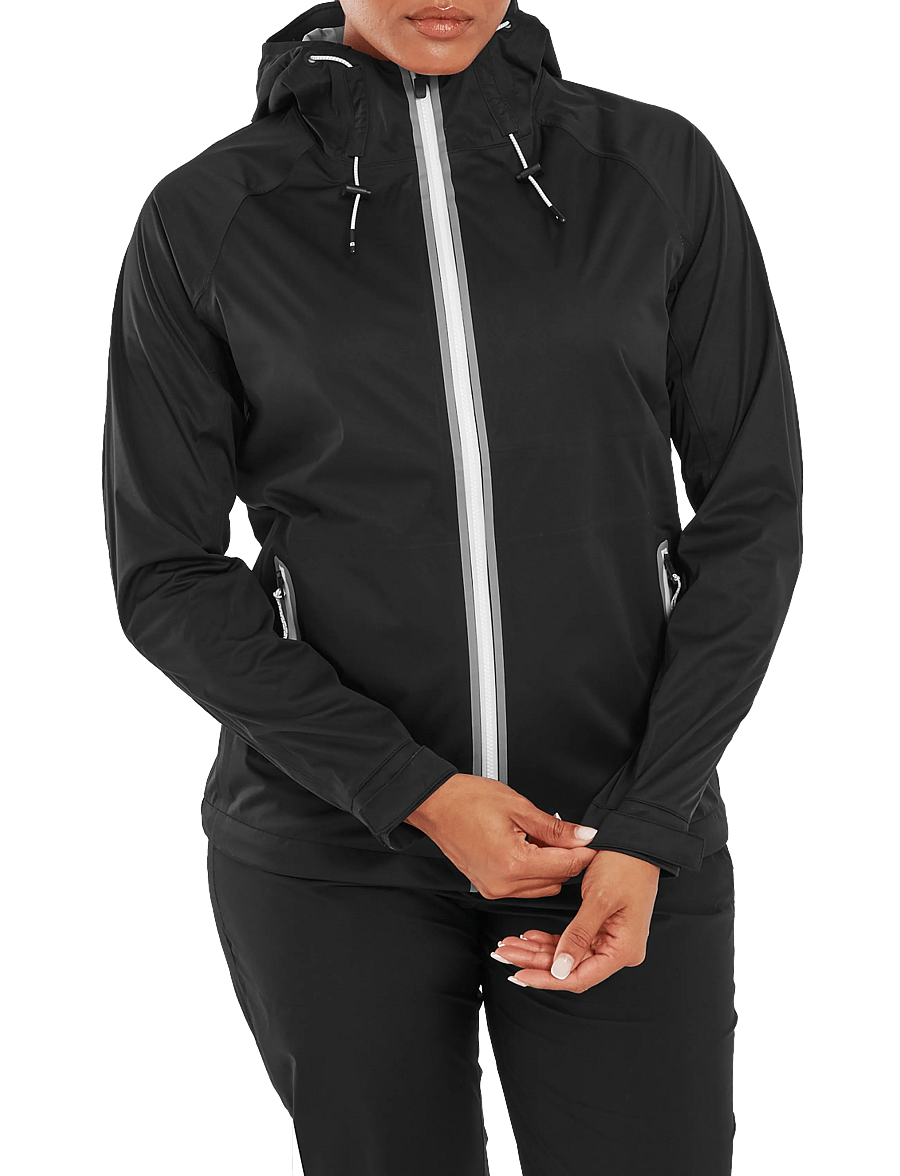 FootJoy - HydroKnit Jacket - golfjakker - black / grey / white - 0