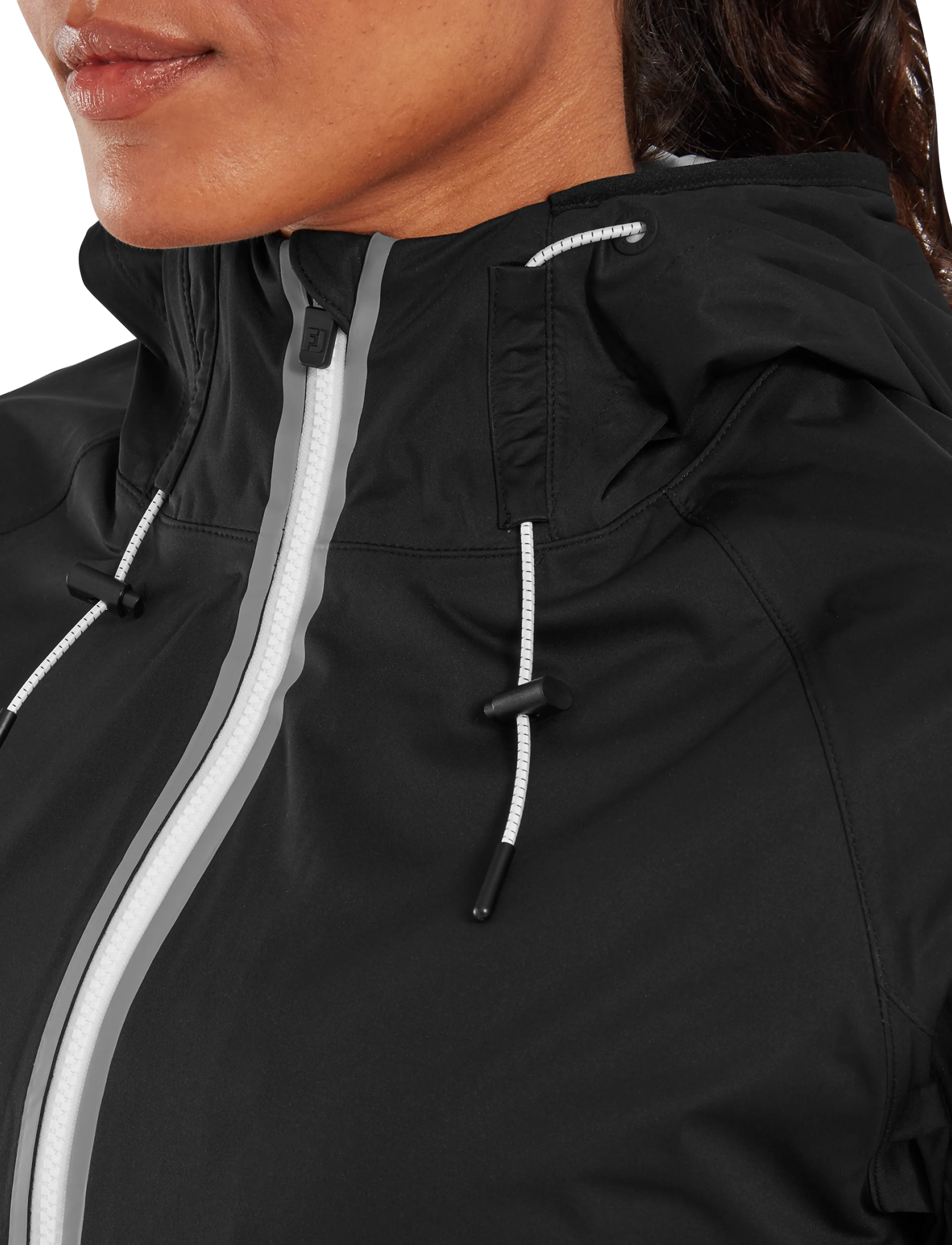 FootJoy - HydroKnit Jacket - golfjakker - black / grey / white - 4