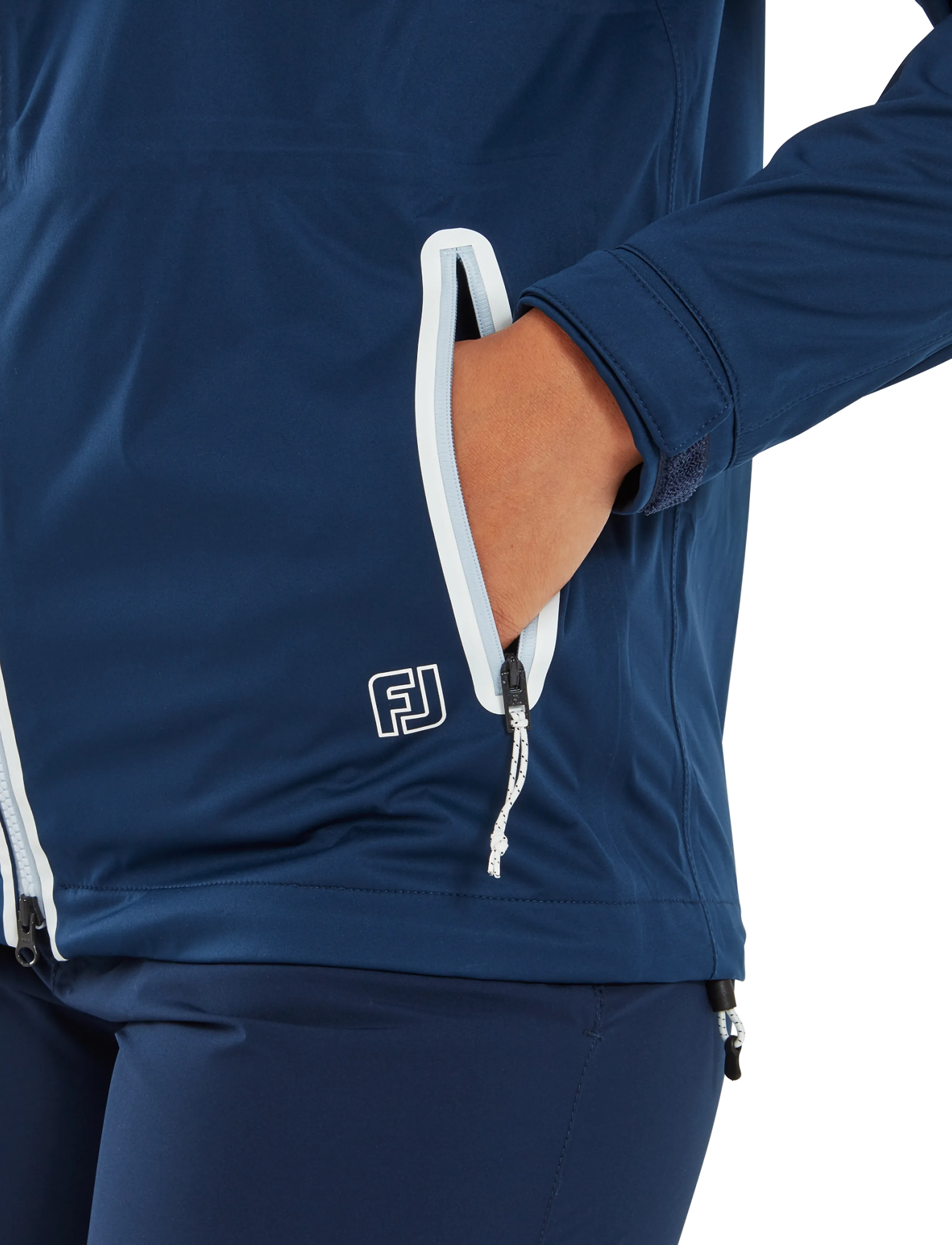 FootJoy - HydroKnit Jacket - golfjakker - navy / white / skyway - 4