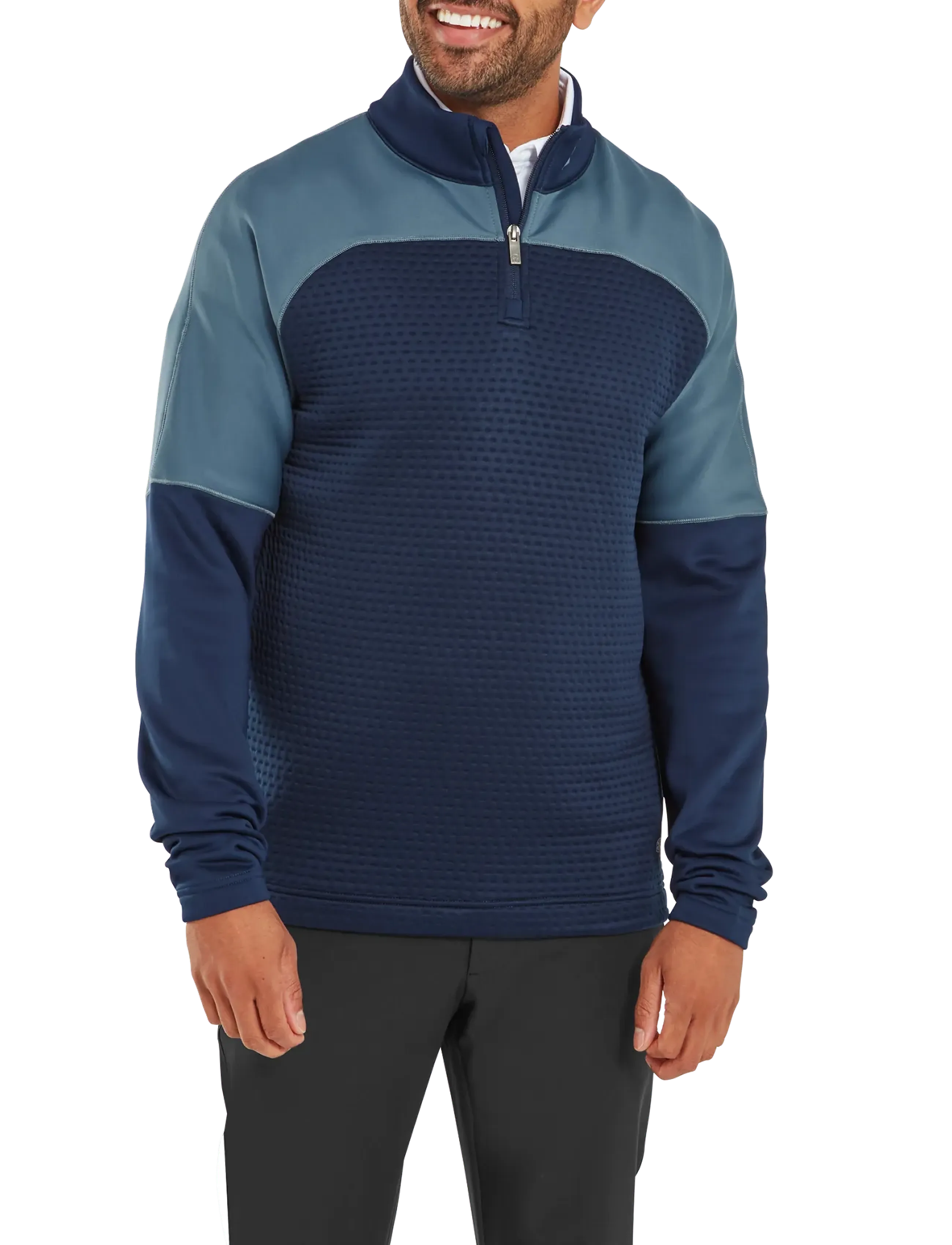 FootJoy - TS Jacquard Midlayer - navy / slate - 0