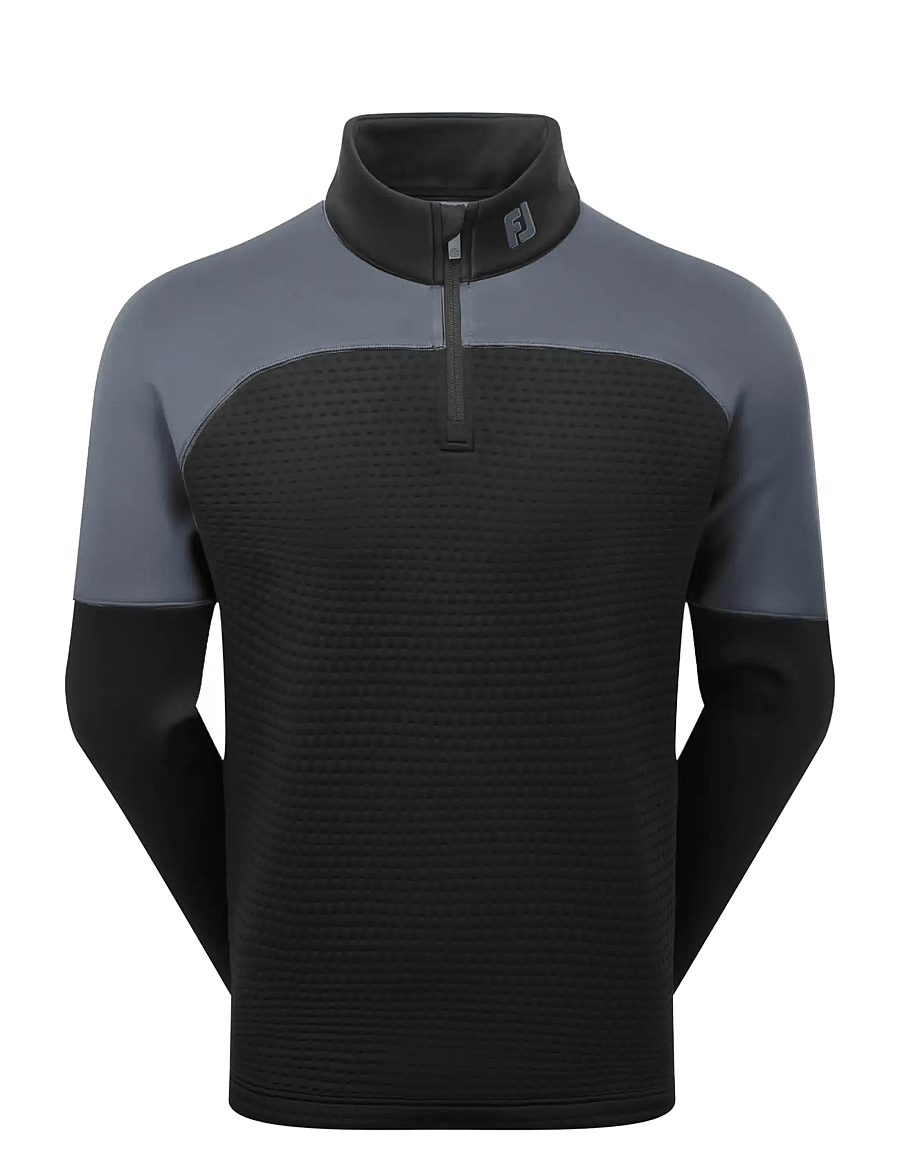 FootJoy - TS Jacquard Midlayer - fleece & midlayer - black / charcoal - 1