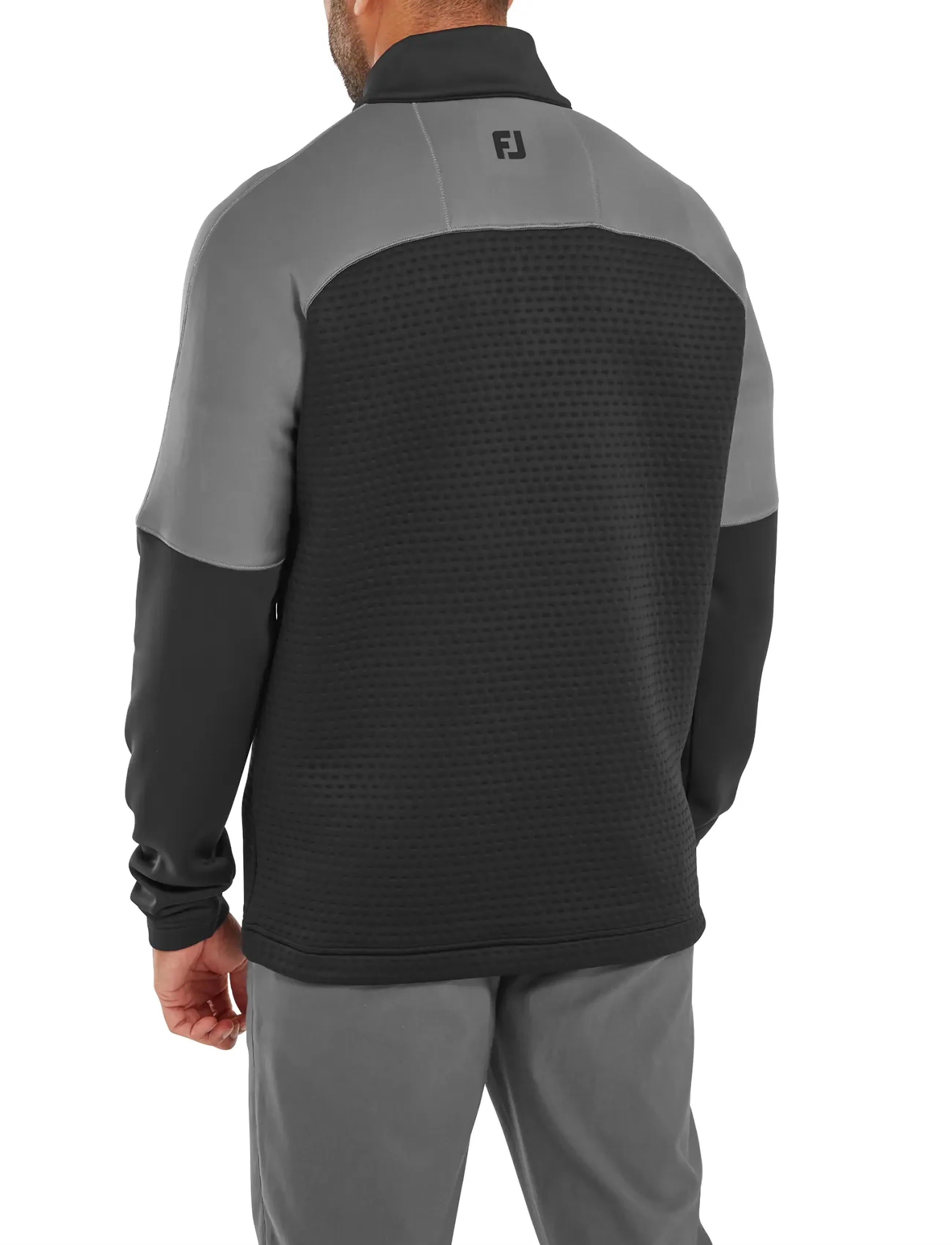 FootJoy - TS Jacquard Midlayer - fleece & midlayer - black / charcoal - 3