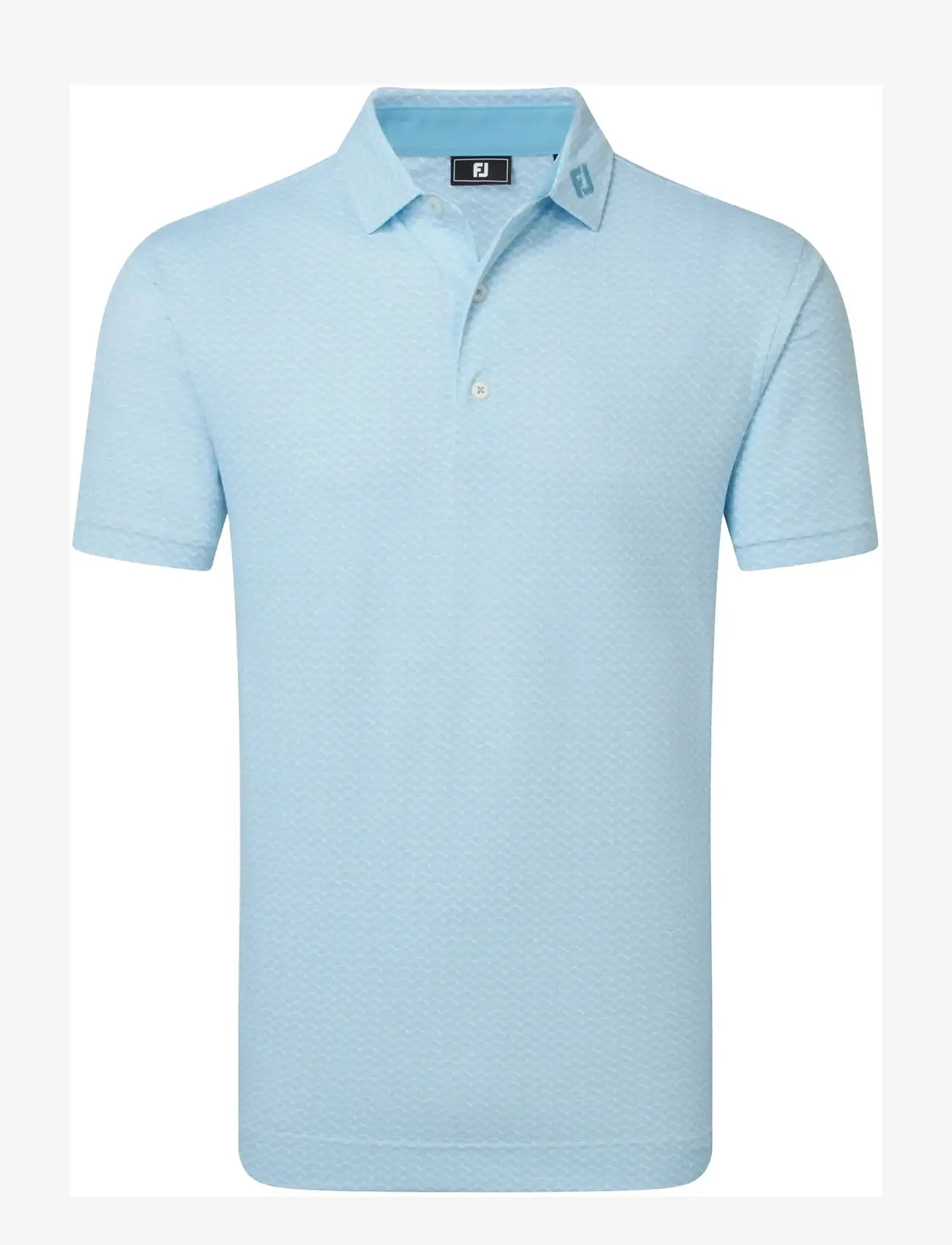 FootJoy - Scallop Geo Pique - toppe & t-shirts - blue reef - 1