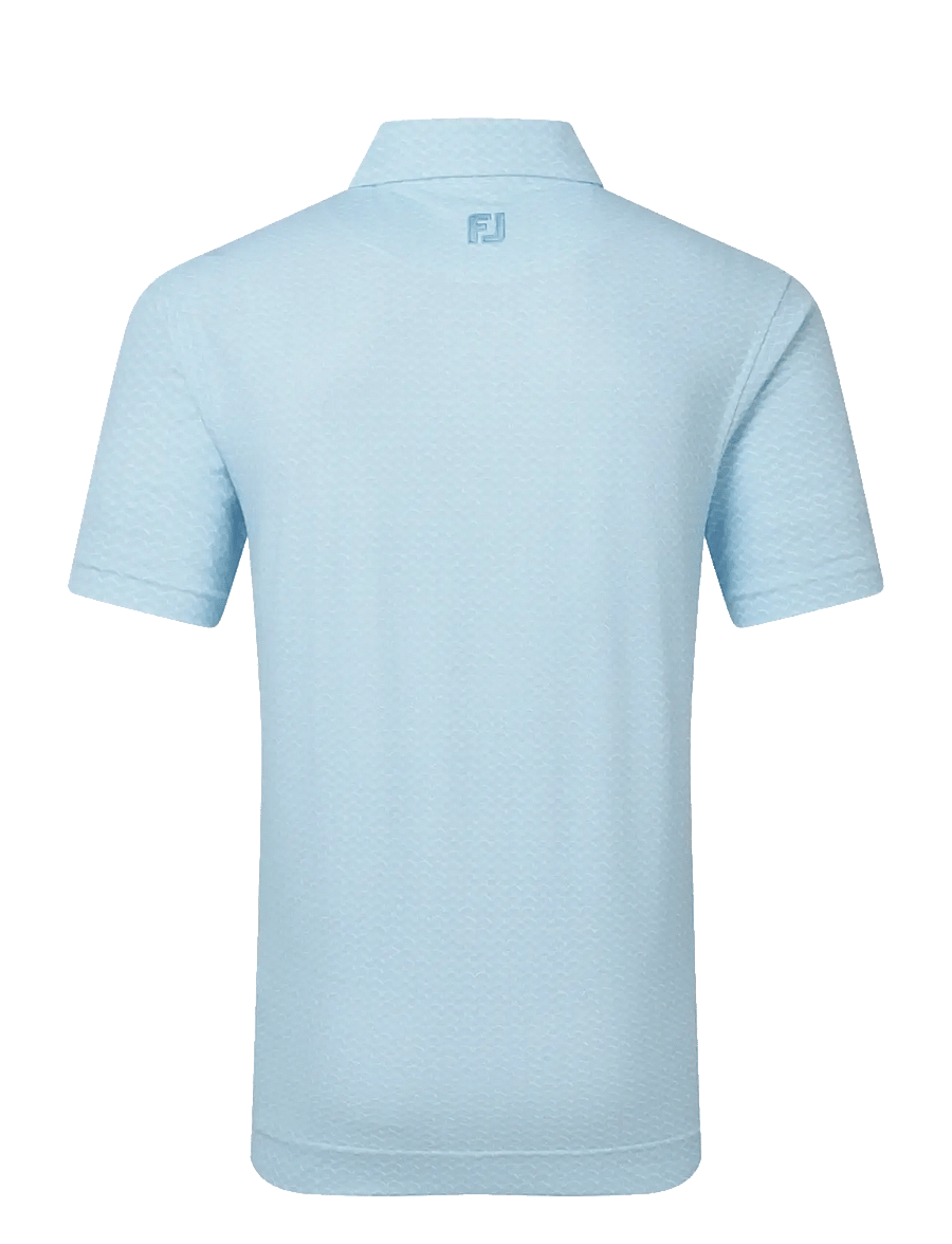 FootJoy - Scallop Geo Pique - toppar & t-shirts - blue reef - 2