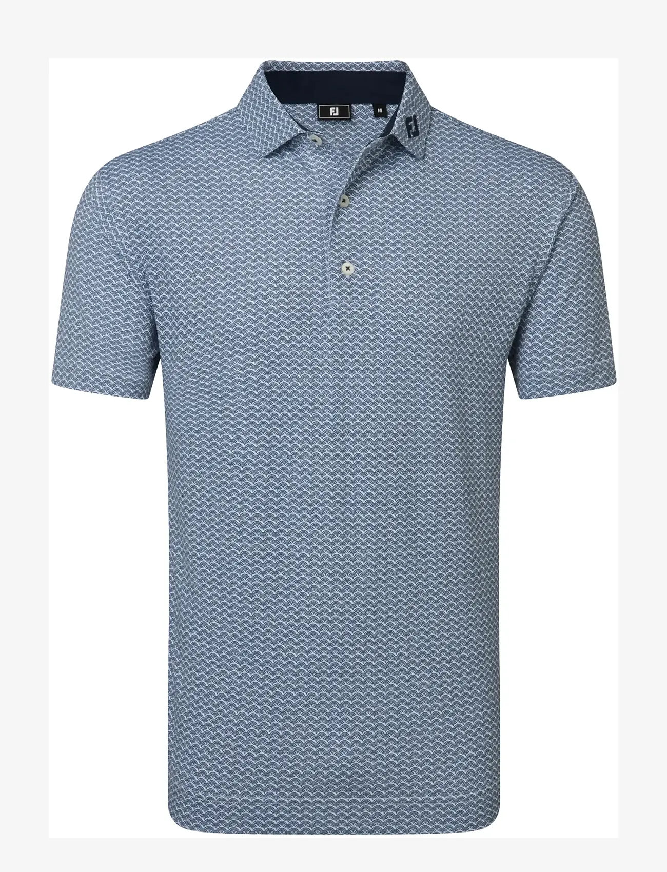 FootJoy - Scallop Geo Pique - alussärgid ja t-särgid - navy - 1