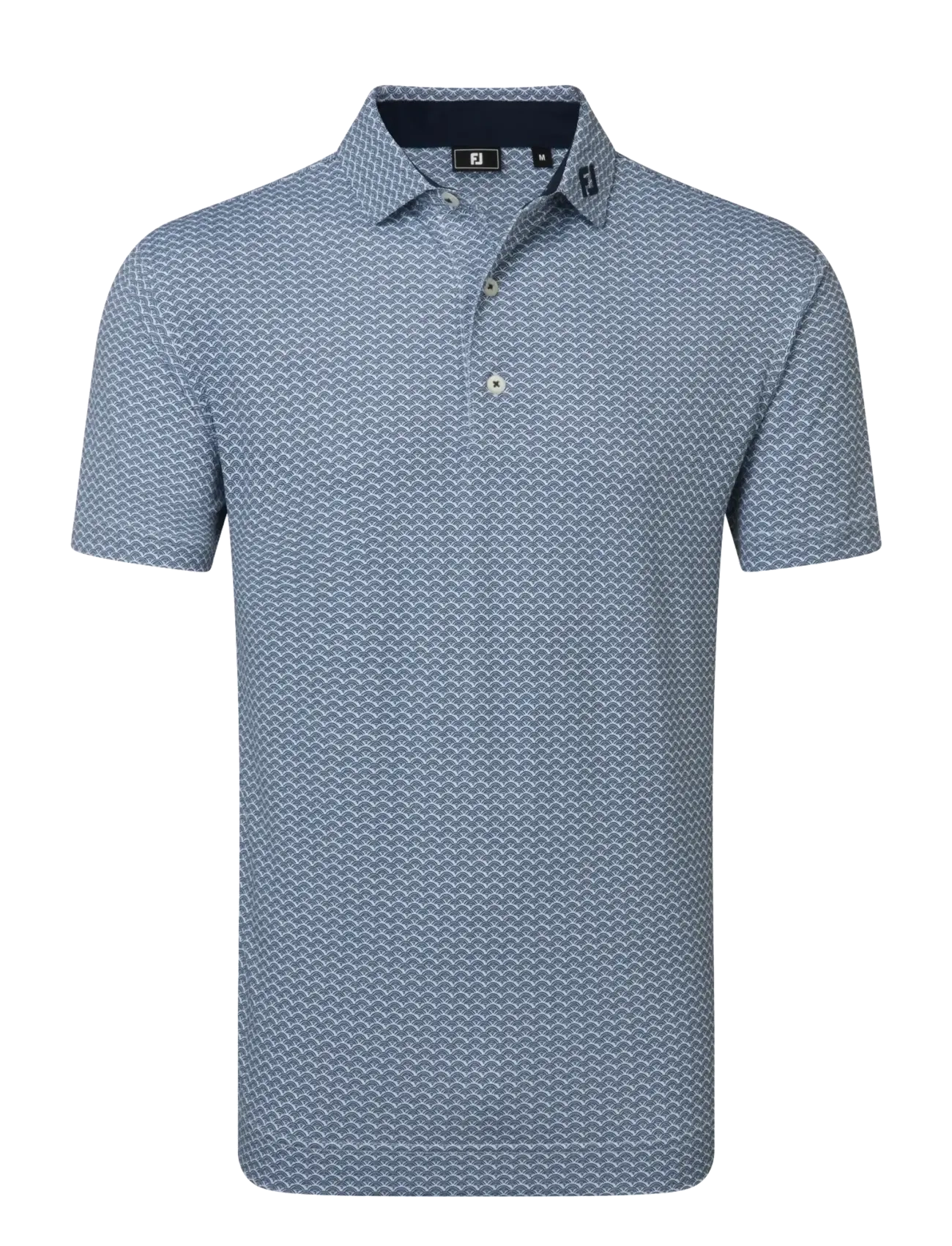 FootJoy Scallop Geo Pique - Poloshirts - NAVY / blue