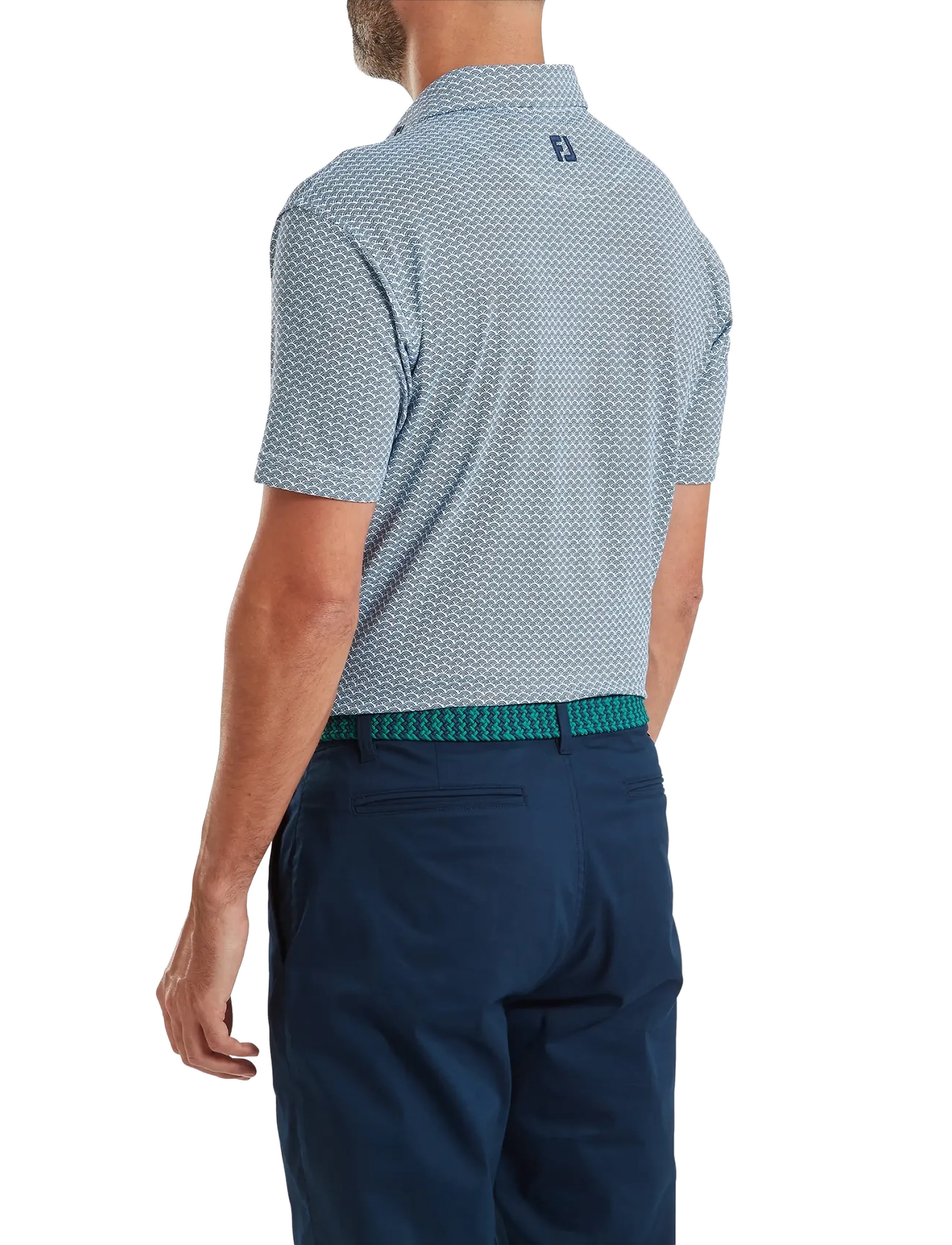 FootJoy - Scallop Geo Pique - toppar og stuttermabolir - navy - 3