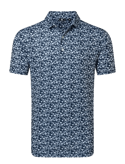 FootJoy Hidden Palm Print Lisle - Kleidung - NAVY / WHITE / navy