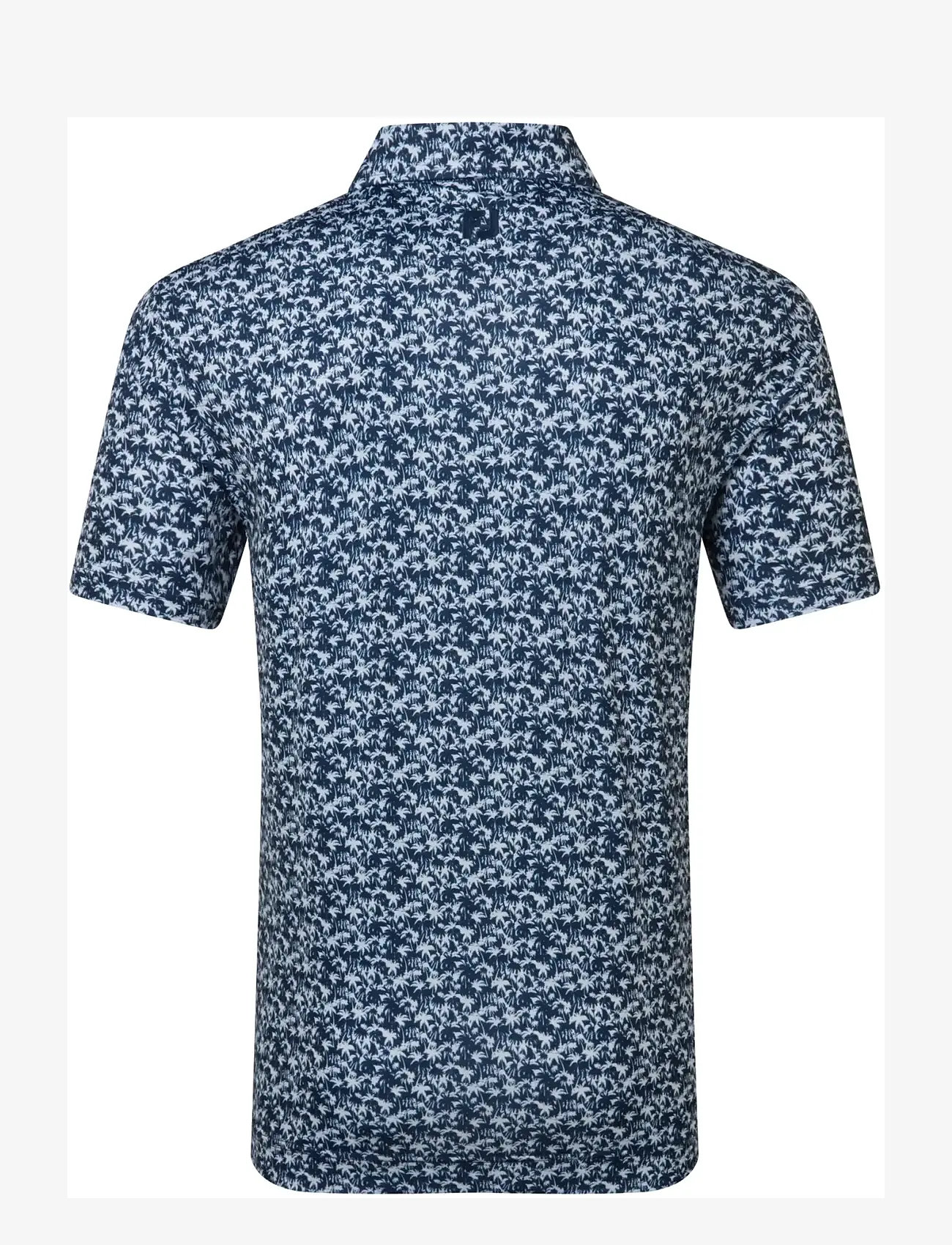 FootJoy - Hidden Palm Print Lisle - toppe & t-shirts - navy / white - 2