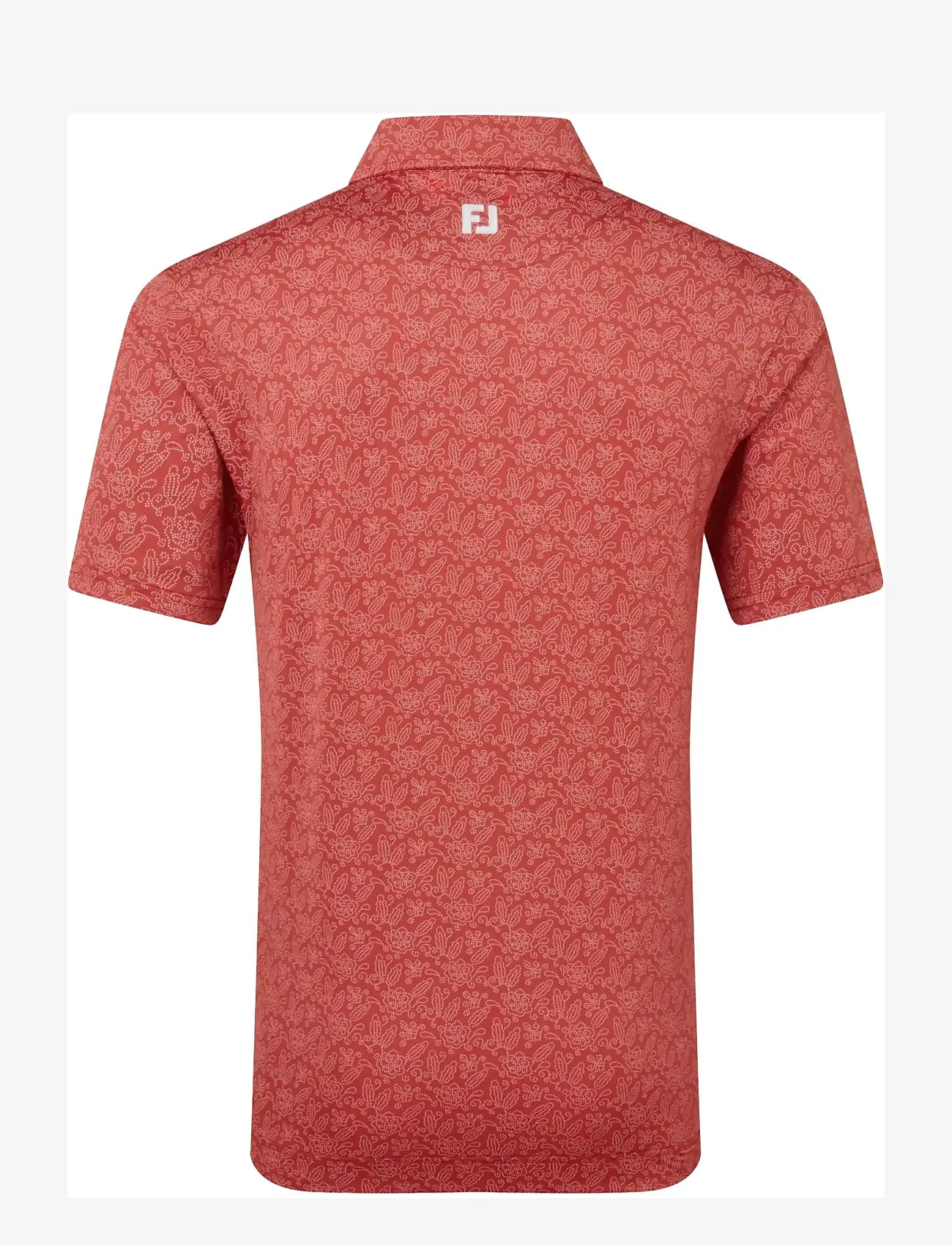 FootJoy - Wingtip Floral Lisle - oberteile & t-shirts - nantucket red / white - 2