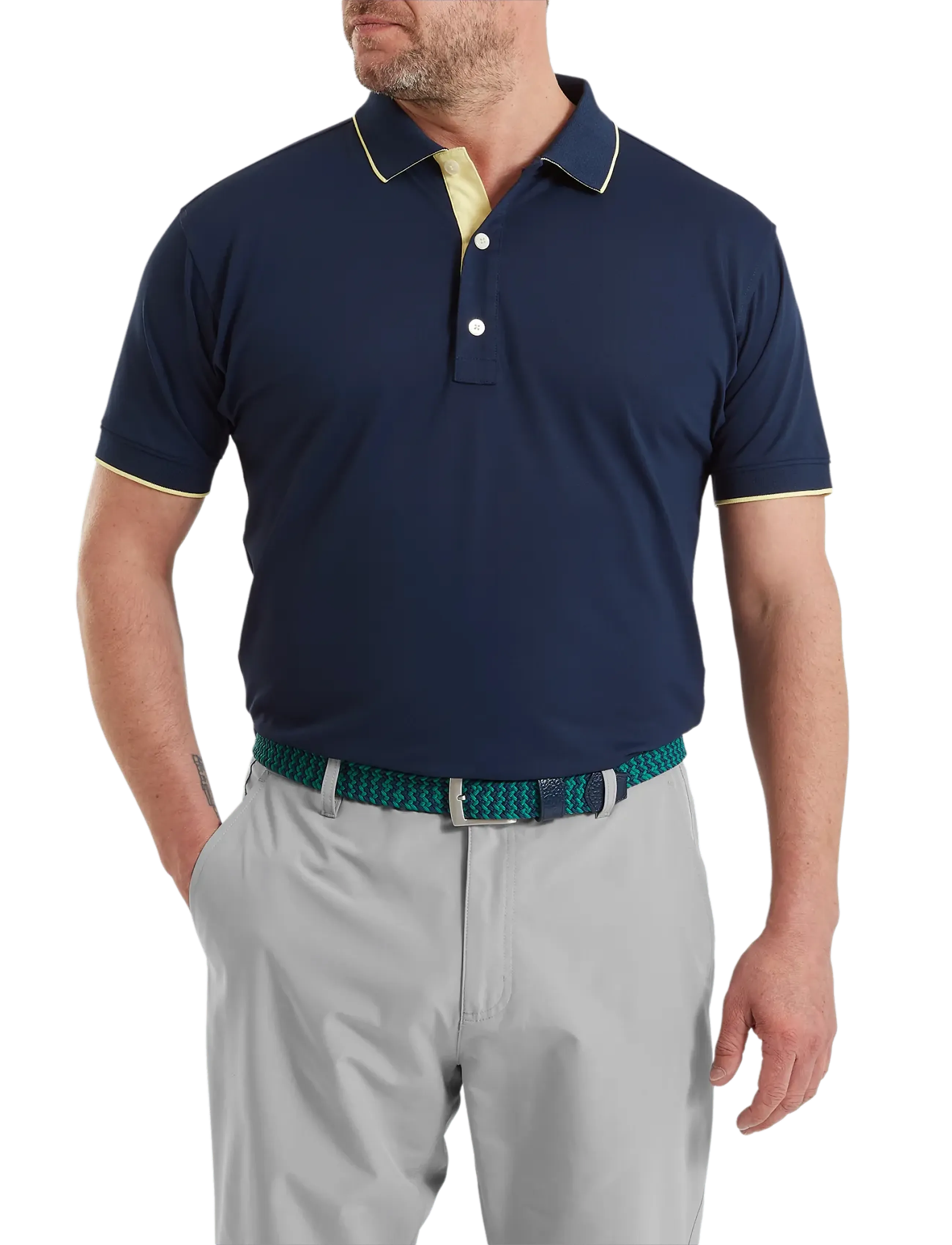 FootJoy - FJ Wordmark Pique - alussärgid ja t-särgid - navy - 0
