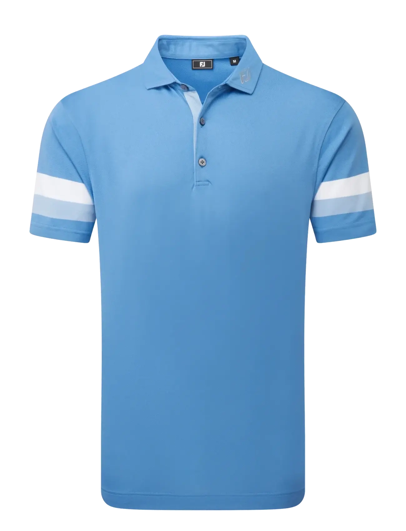 FootJoy Sleeve Stripe Pique - Tänavastiil - COASTAL BLUE / CHAMBRAY / WHITE / blue