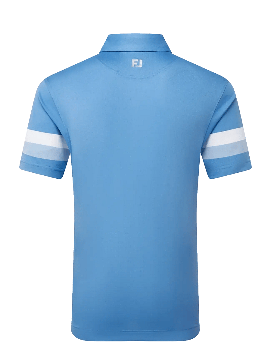 FootJoy - Sleeve Stripe Pique - oberteile & t-shirts - coastal blue / chambray / white - 2