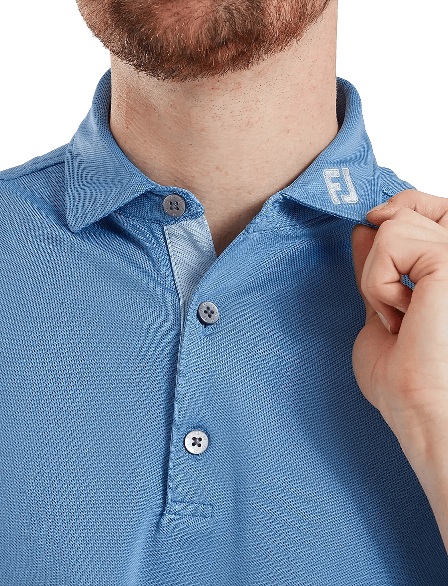 FootJoy - Sleeve Stripe Pique - oberteile & t-shirts - coastal blue / chambray / white - 4