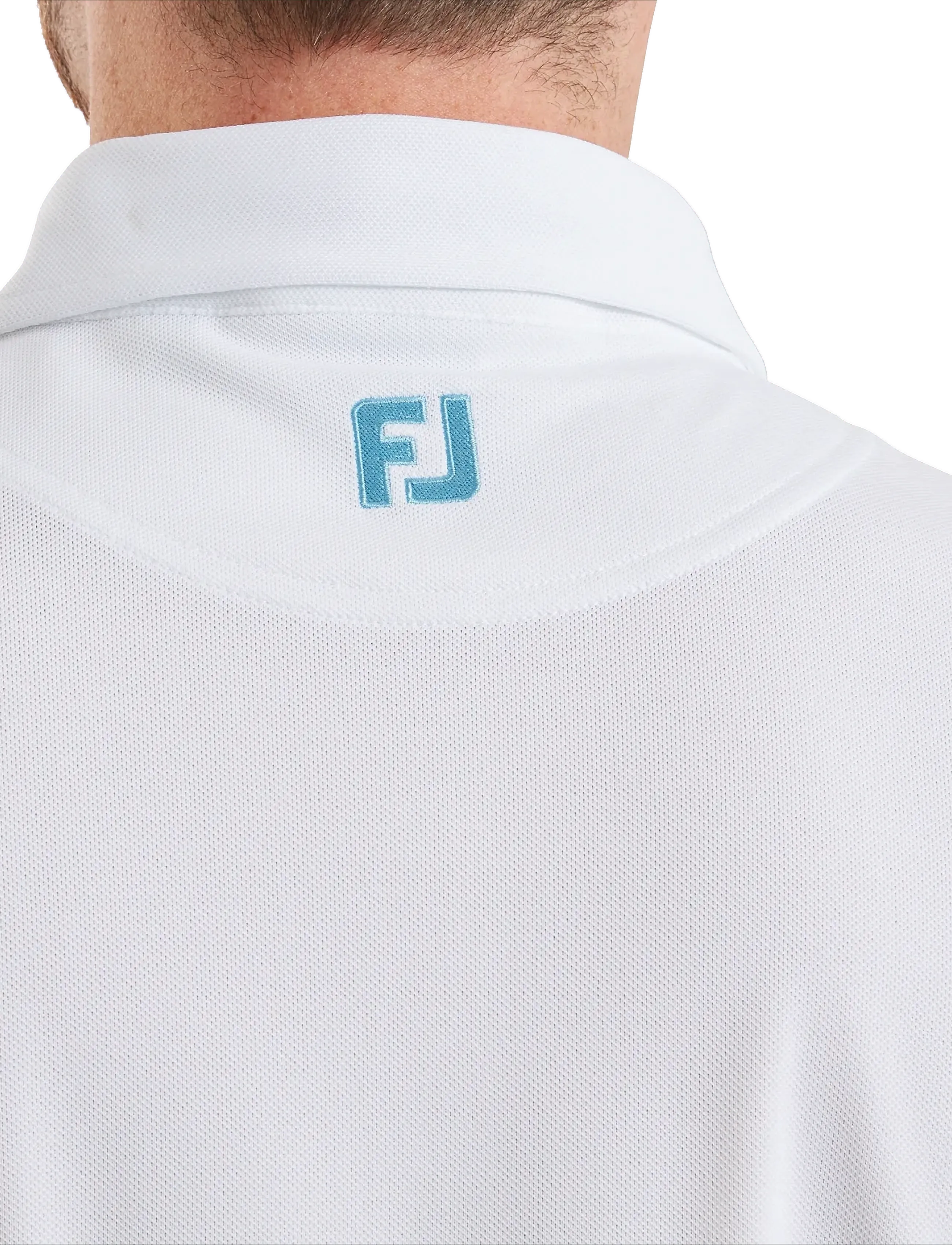 FootJoy - Sleeve Stripe Pique - tops & t-shirts - white / blue reef / sea glass - 4