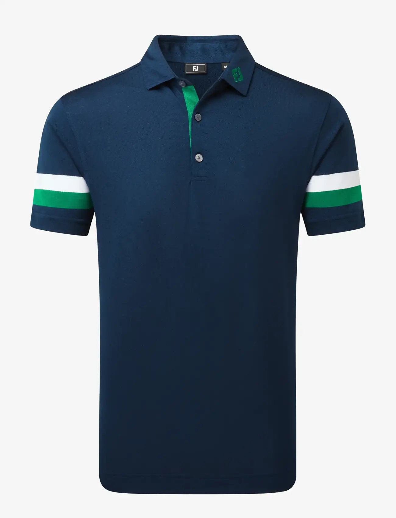 FootJoy - Sleeve Stripe Pique - toppe & t-shirts - navy / field green / white - 1