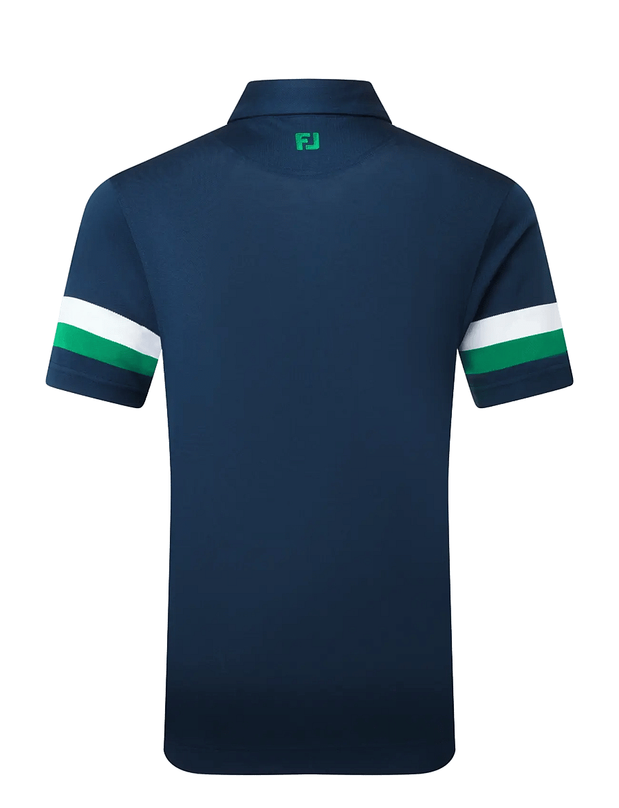 FootJoy - Sleeve Stripe Pique - oberteile & t-shirts - navy / field green / white - 2