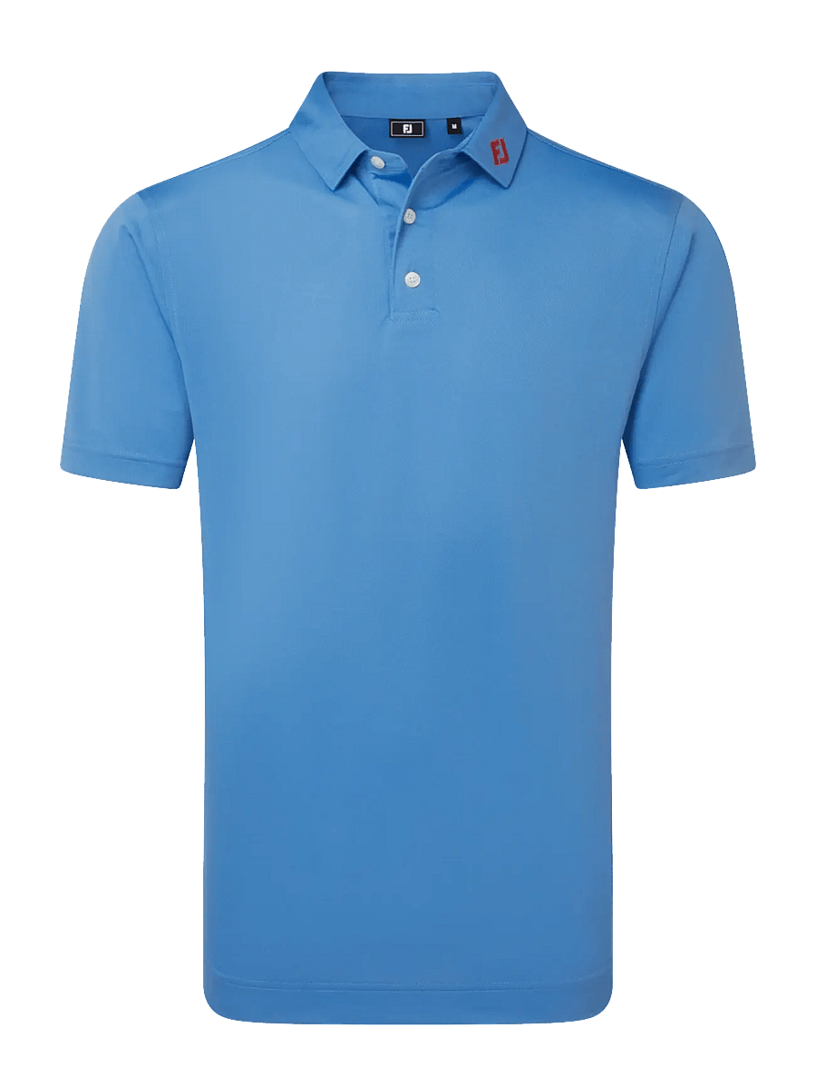 FootJoy - Stretch Pique Solid - oberteile & t-shirts - coastal blue - 1