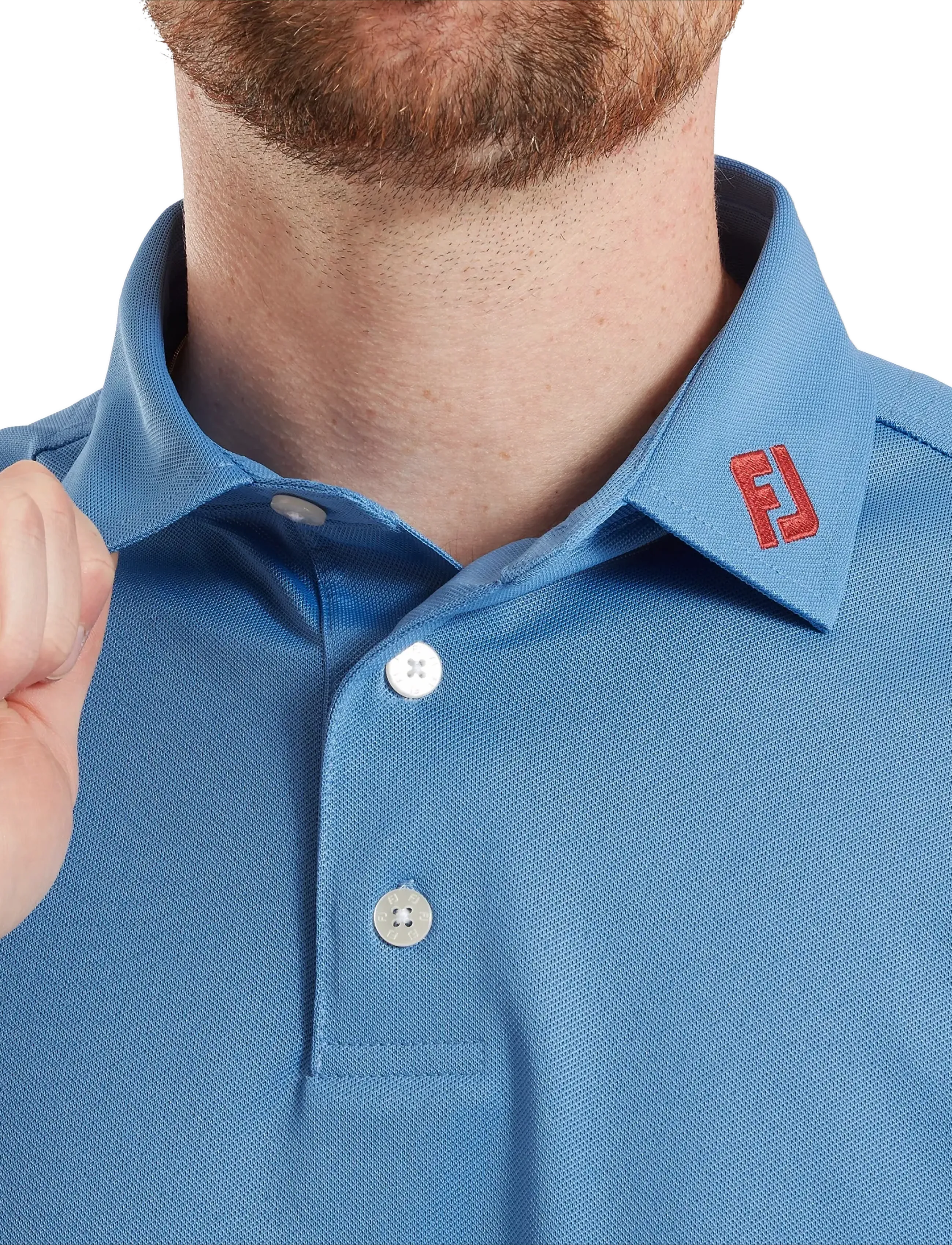 FootJoy - Stretch Pique Solid - toppe & t-shirts - coastal blue - 4