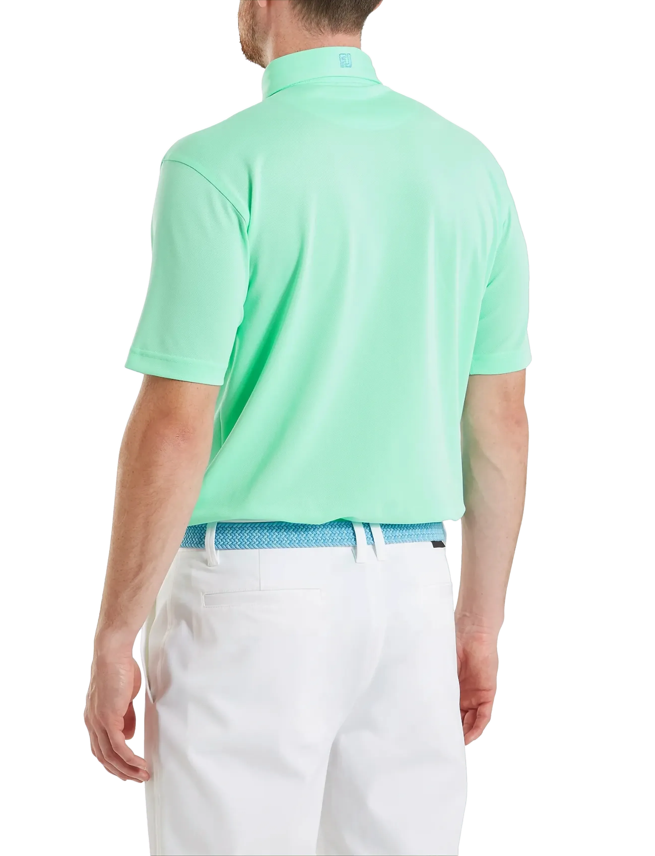 FootJoy - Stretch Pique Solid - piqueskjorter - sea glass - 3