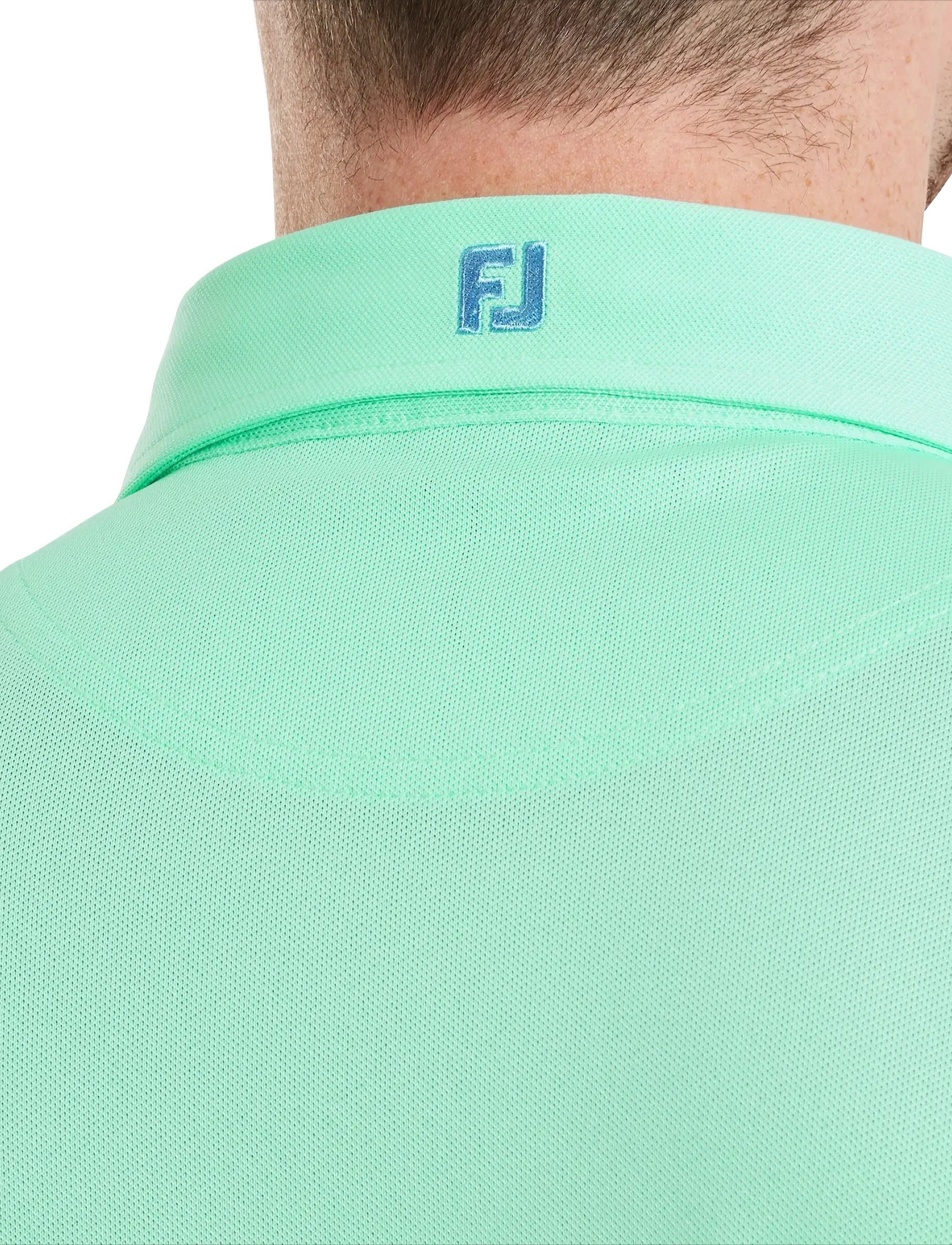 FootJoy - Stretch Pique Solid - piqueskjorter - sea glass - 4