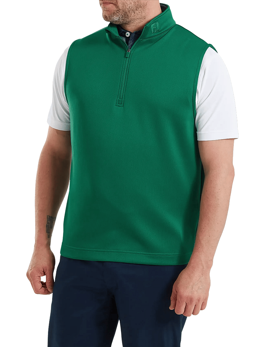 FootJoy - Half-Zip Vest - kamizelki - field green - 0