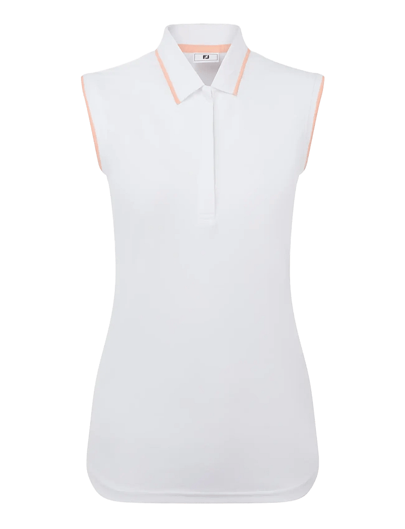 FootJoy - Sleeveless Polo - polos - white - 1