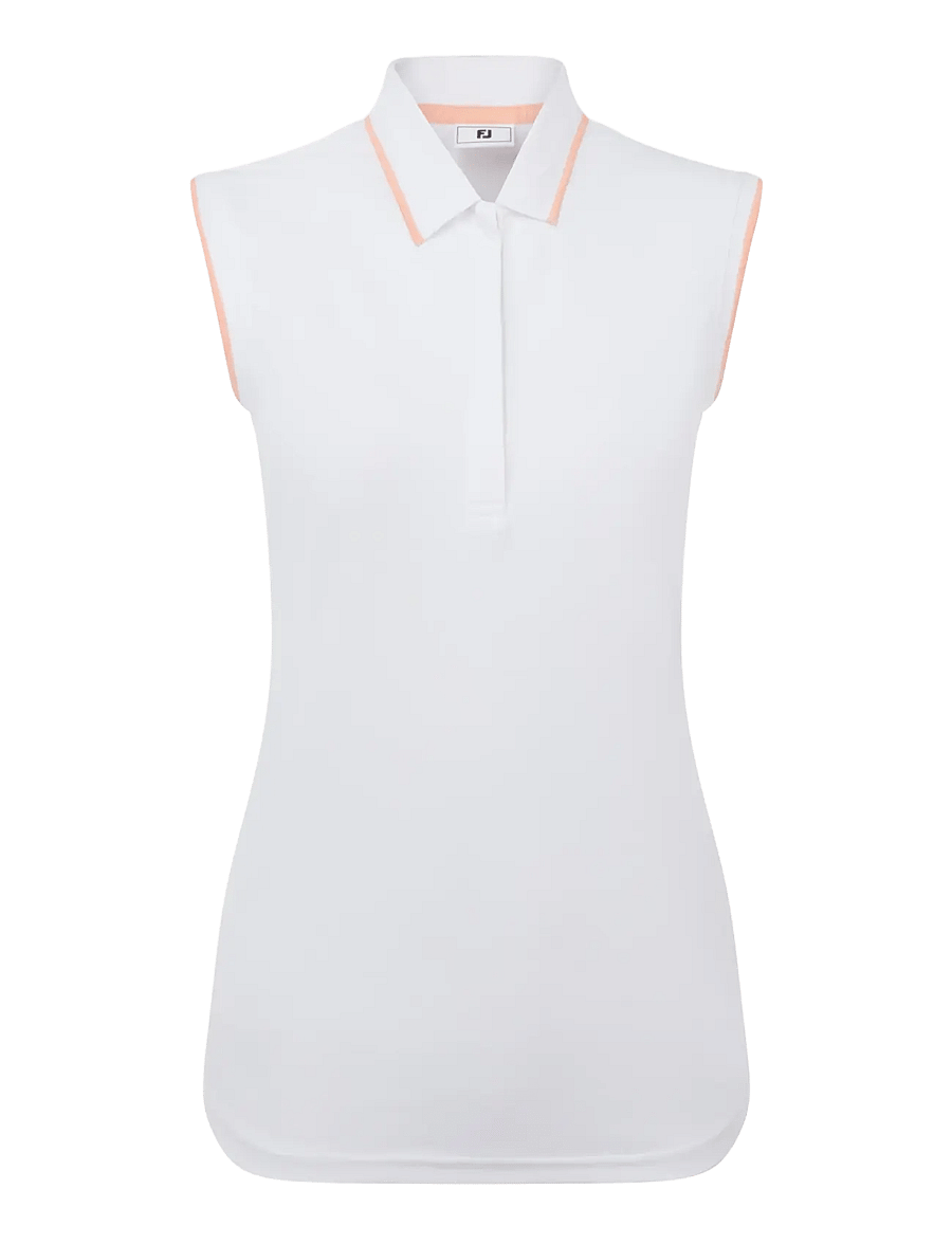 FootJoy - Sleeveless Polo - tops & t-shirts - white - 1