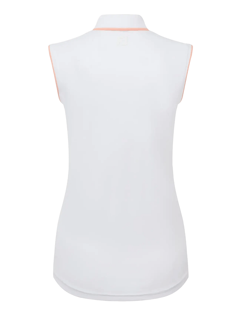 FootJoy - Sleeveless Polo - polos - white - 2