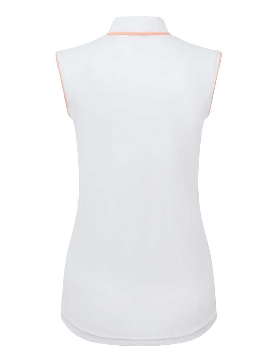 FootJoy - Sleeveless Polo - tops & t-shirts - white - 2