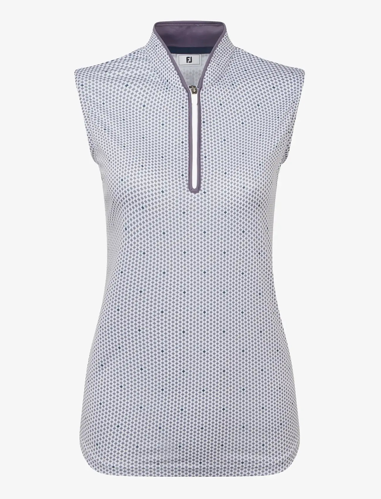 FootJoy - Zip Front Tank Printed - toppe & t-shirts - navy / white / dusty violet - 1
