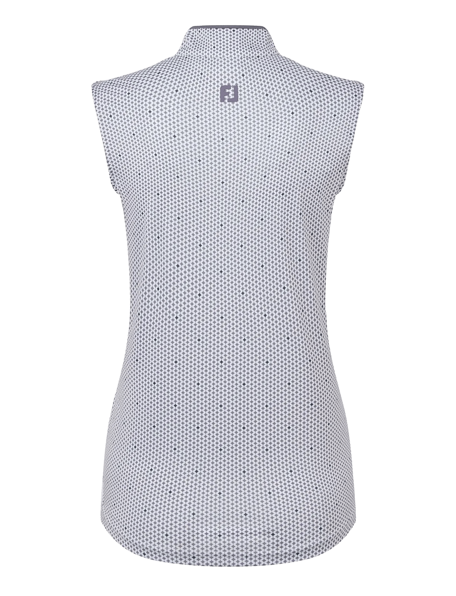 FootJoy - Zip Front Tank Printed - koszulki polo - navy / white / dusty violet - 2